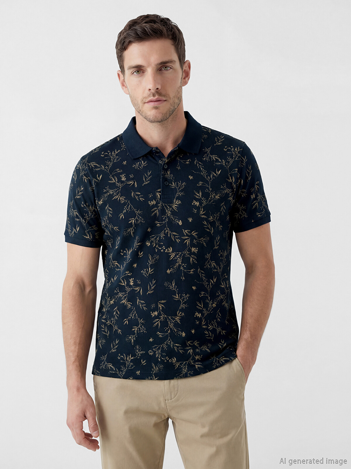 LCWAIKIKI Classic Lacivert Polo Yaka Standart Fit Strüktürlü Erkek