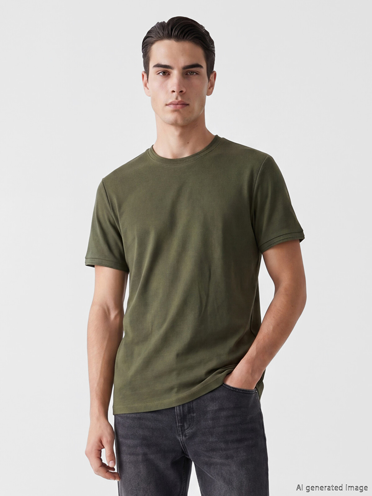 LCWAIKIKI Classic Crew Neck Men's T-Shirt - S68706Z8-R1E | LC Waikiki