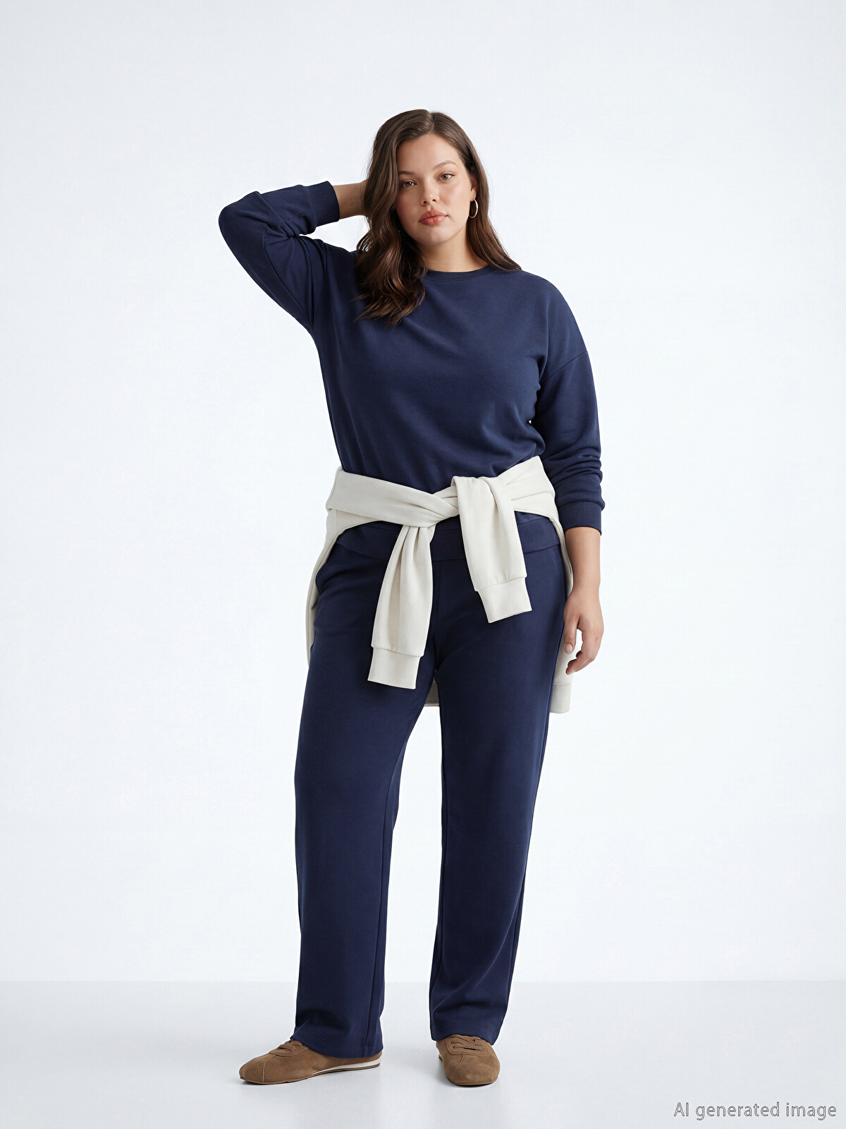 LCW Vision Women's Joggers With Elastic Waistband - S69064Z8-HRC