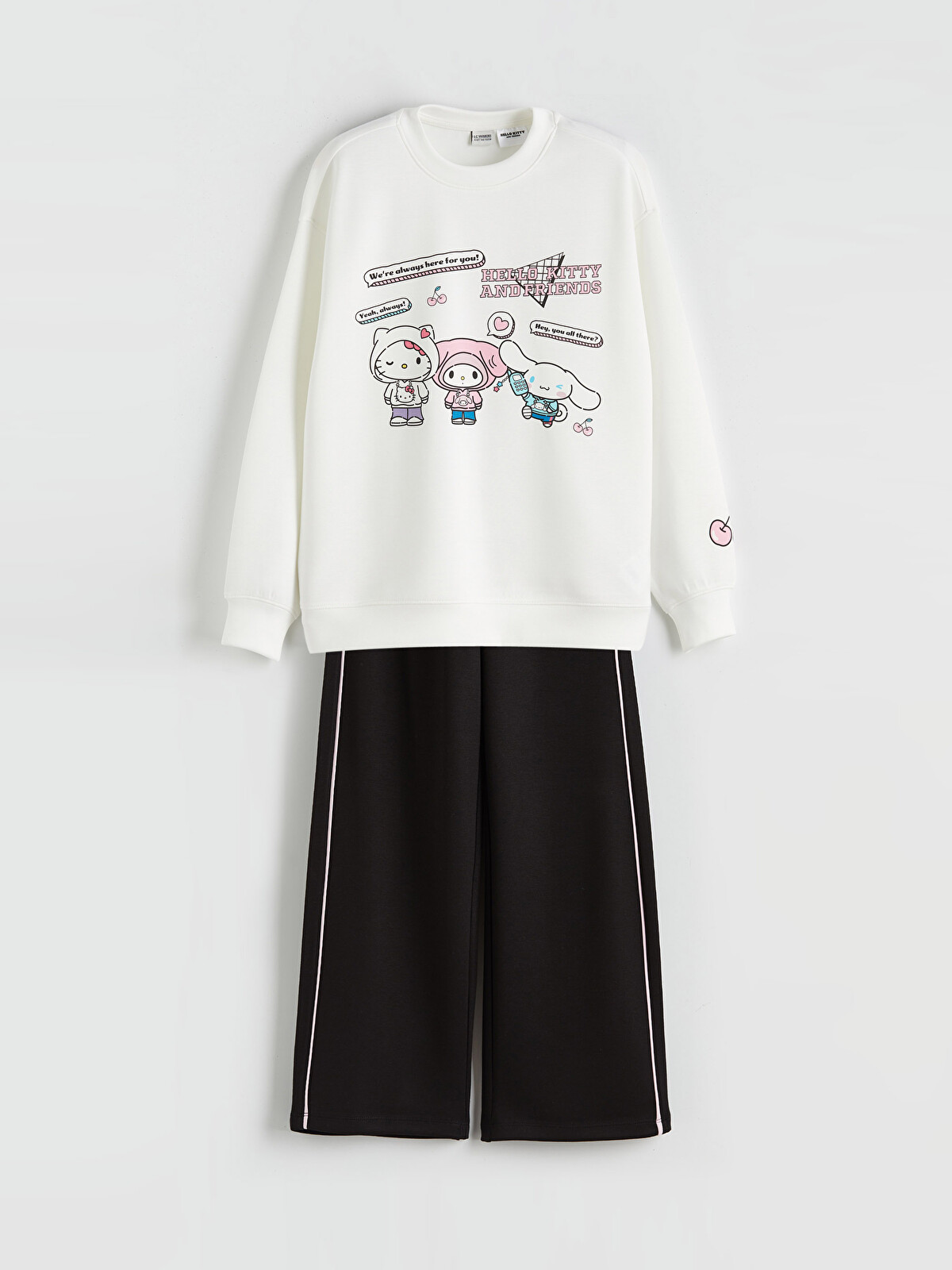 LCW Kids Hello Kitty And Friends Printed Girls' Sweatshirt And