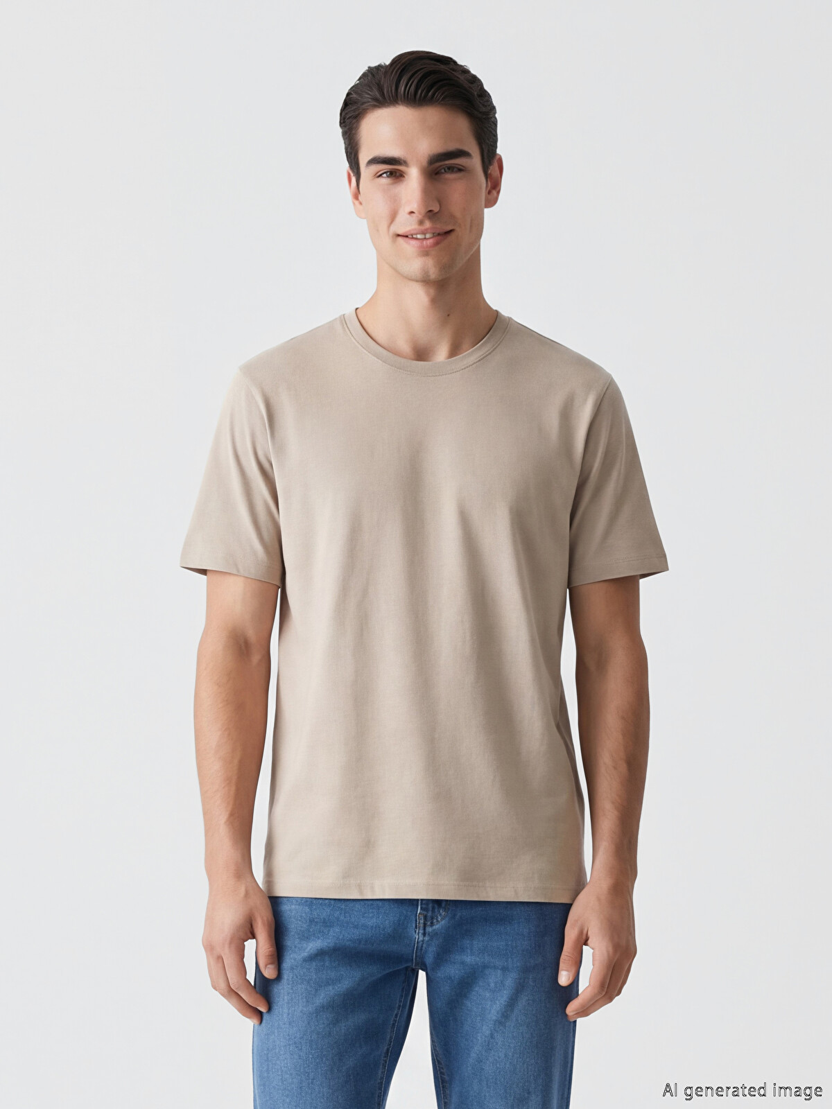 SOUTHBLUE 100% Cotton Regular Fit Basic Thick T-shirt - S69236Z8