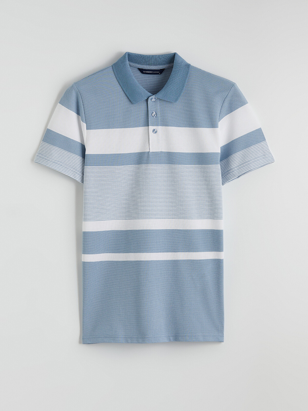LCWAIKIKI Classic Polo Yaka Çizgili Pike Tişört - S69687Z8-LEN | LCW