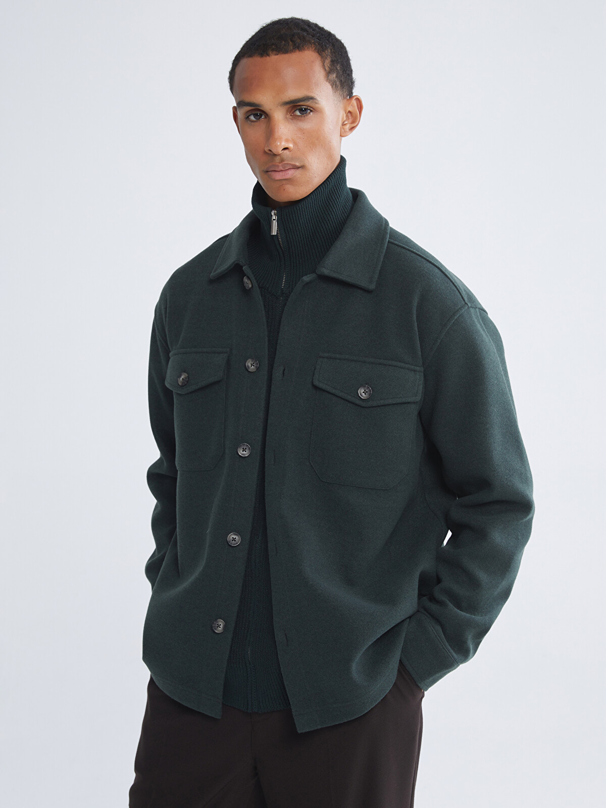 LCW Vision Relaxed Fit Men's Cachet Overshirt Jacket - S69924Z8