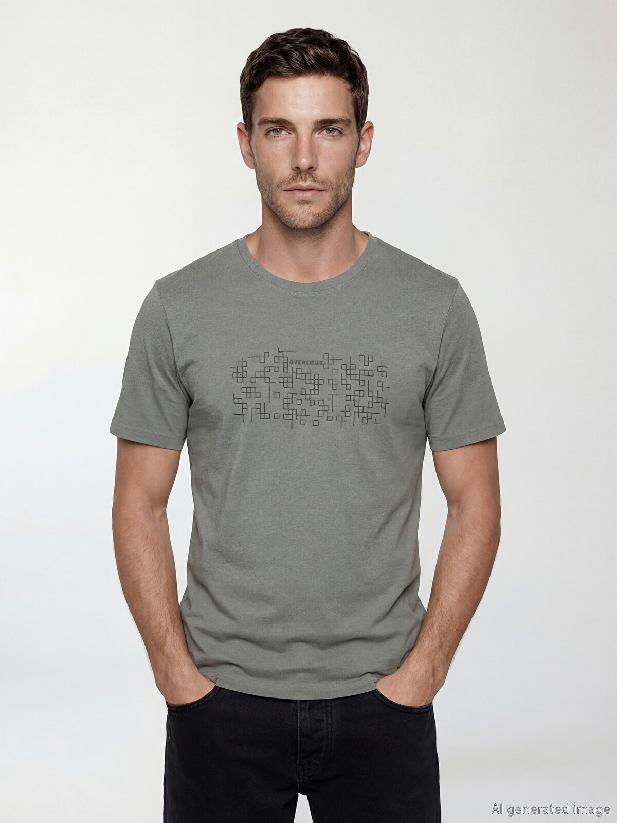 LCWAIKIKI Classic Crew Neck Printed Jersey Men's T-Shirt