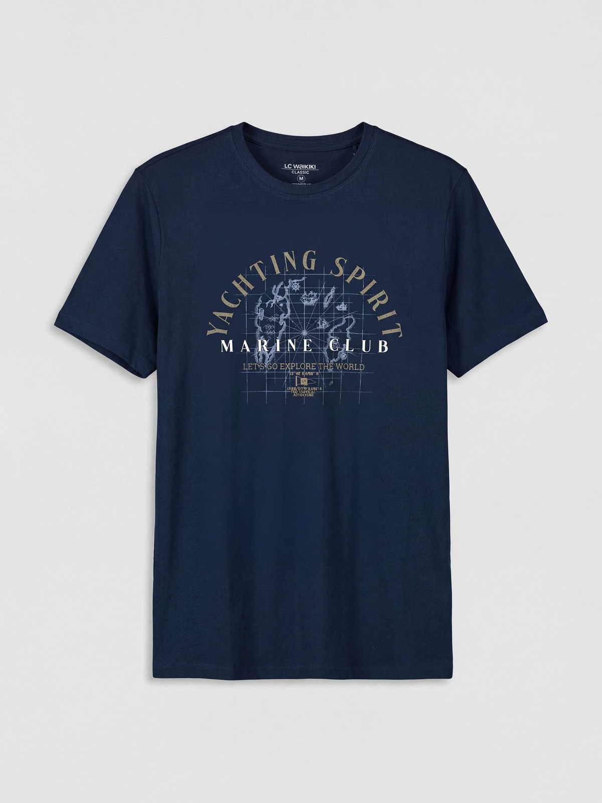 LCWAIKIKI Classic Crew Neck Printed Jersey Men's T-shirt