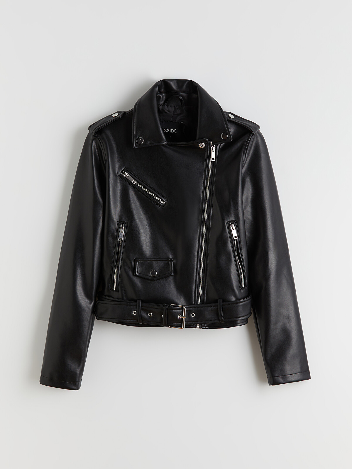 XSIDE Women's Biker Jacket in Leather Look - S6AC19Z8-CVL | LC Waikiki XSIDE Women's Biker Jacket in Leather Look - S6AC19Z8-CVL | LC Waikiki