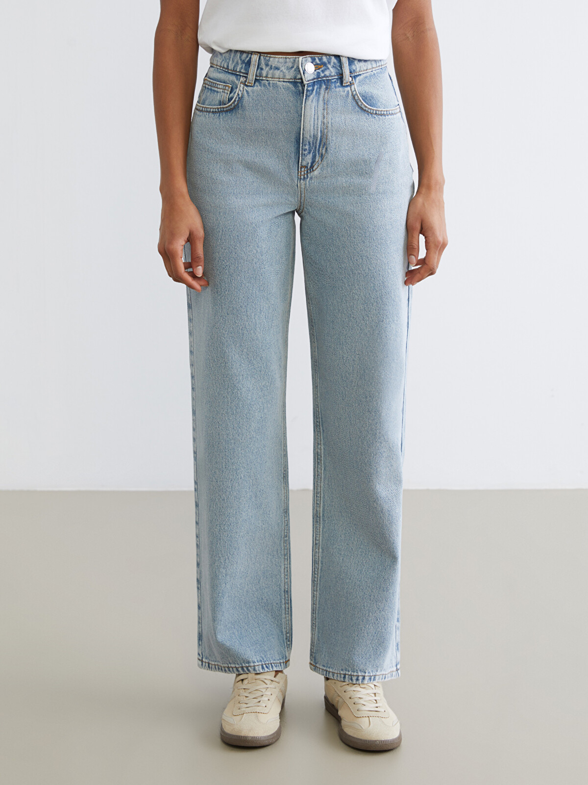 XSIDE Straight Fit Kadın Jean Pantolon - S6AC63Z8-K9M | LC Waikiki