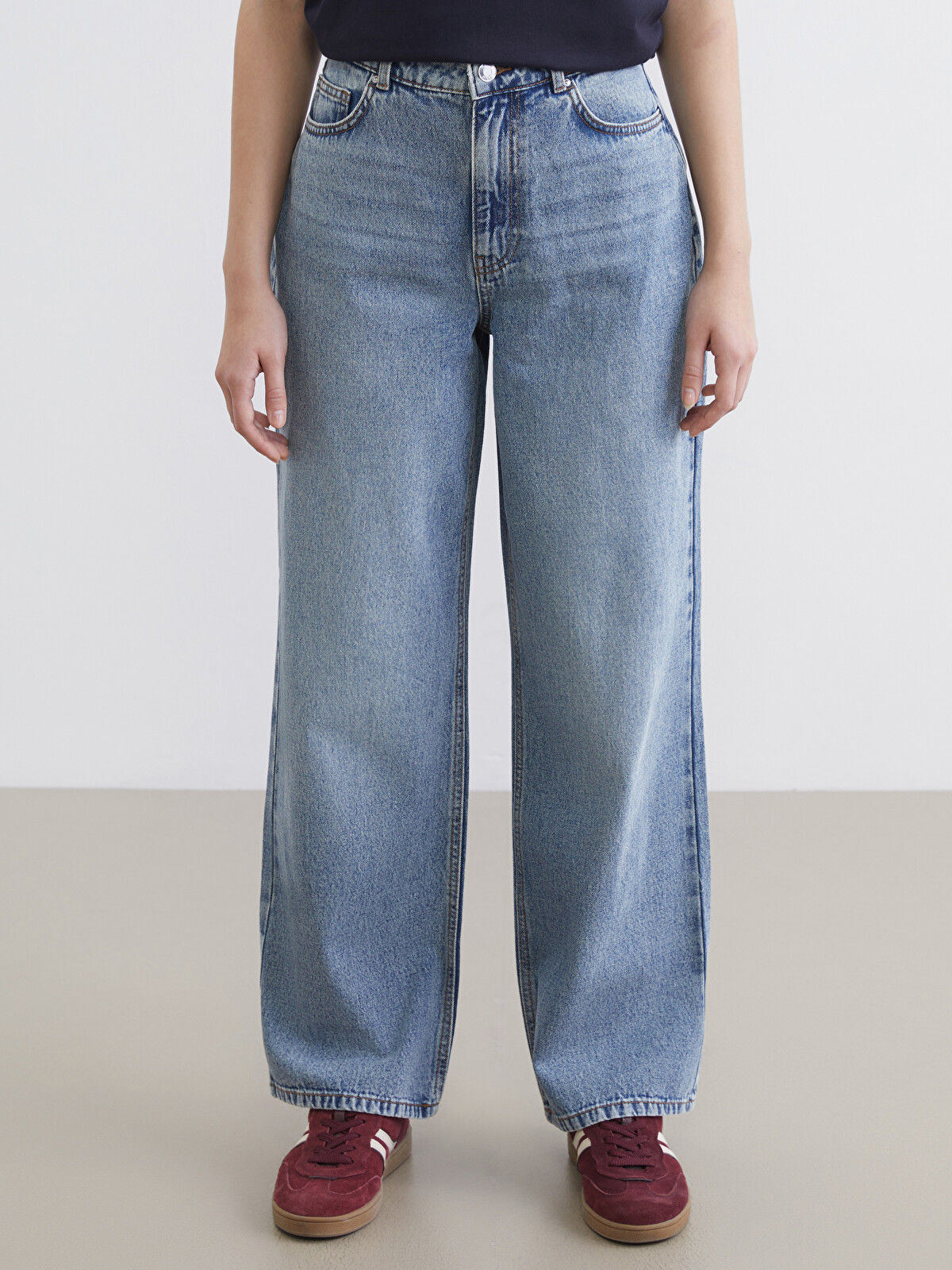 XSIDE Women's Straight Fit Jeans - S6AC63Z8-MD4 | LC Waikiki