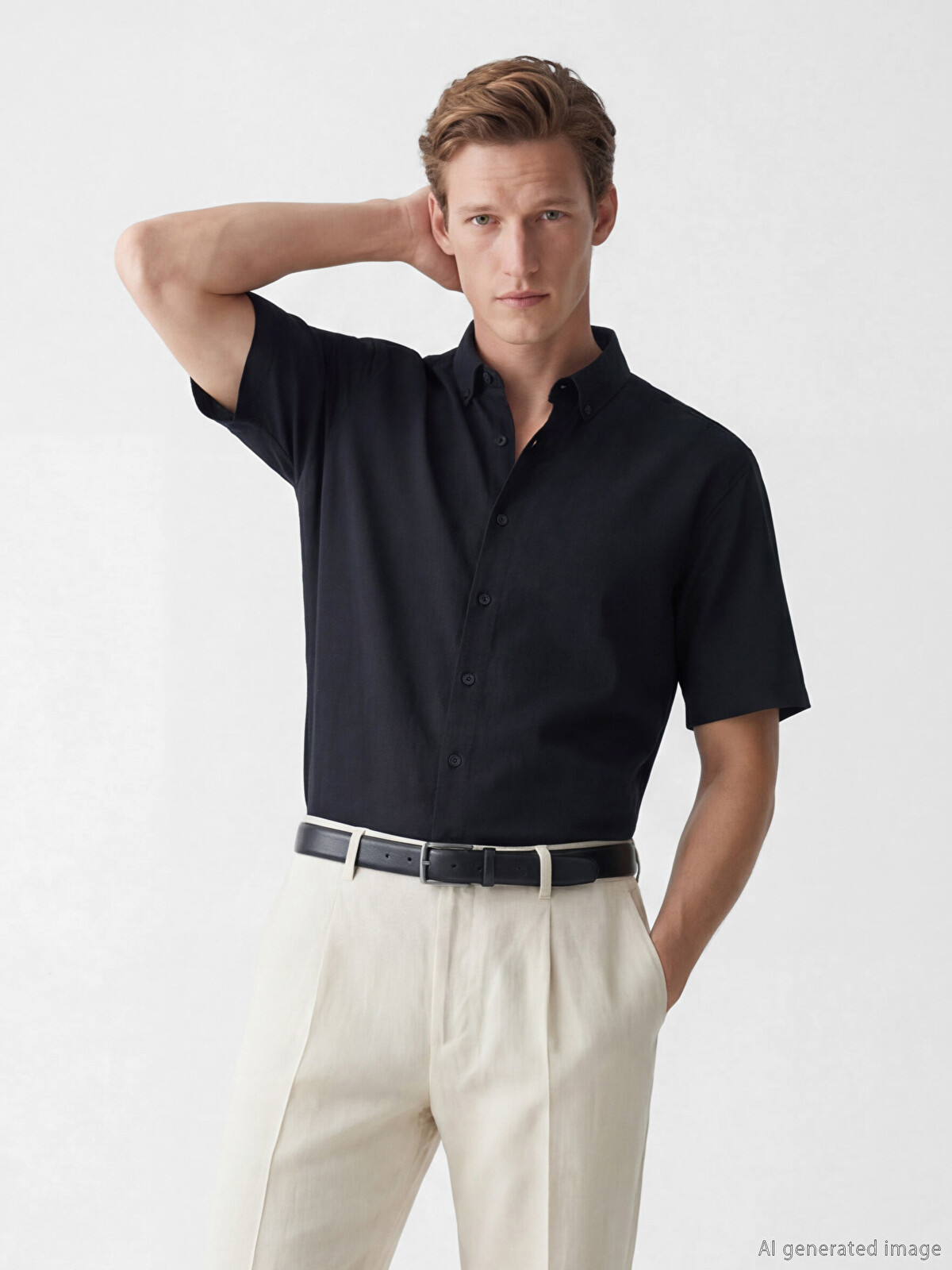 SOUTHBLUE Regular Fit Crinkle Men's Shirt - S6AG73Z8-CVL | LC Waikiki