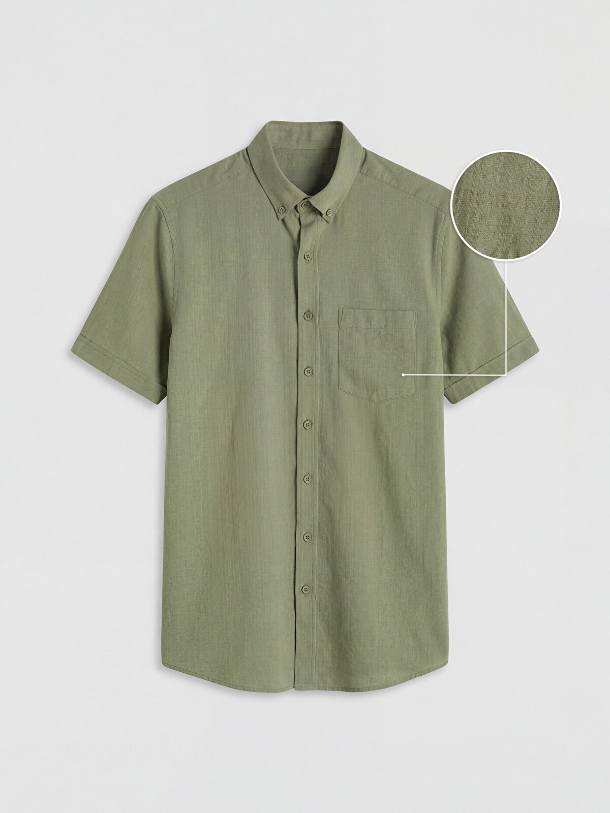 LCWAIKIKI Classic Regular Fit Armürlü Erkek Gömlek