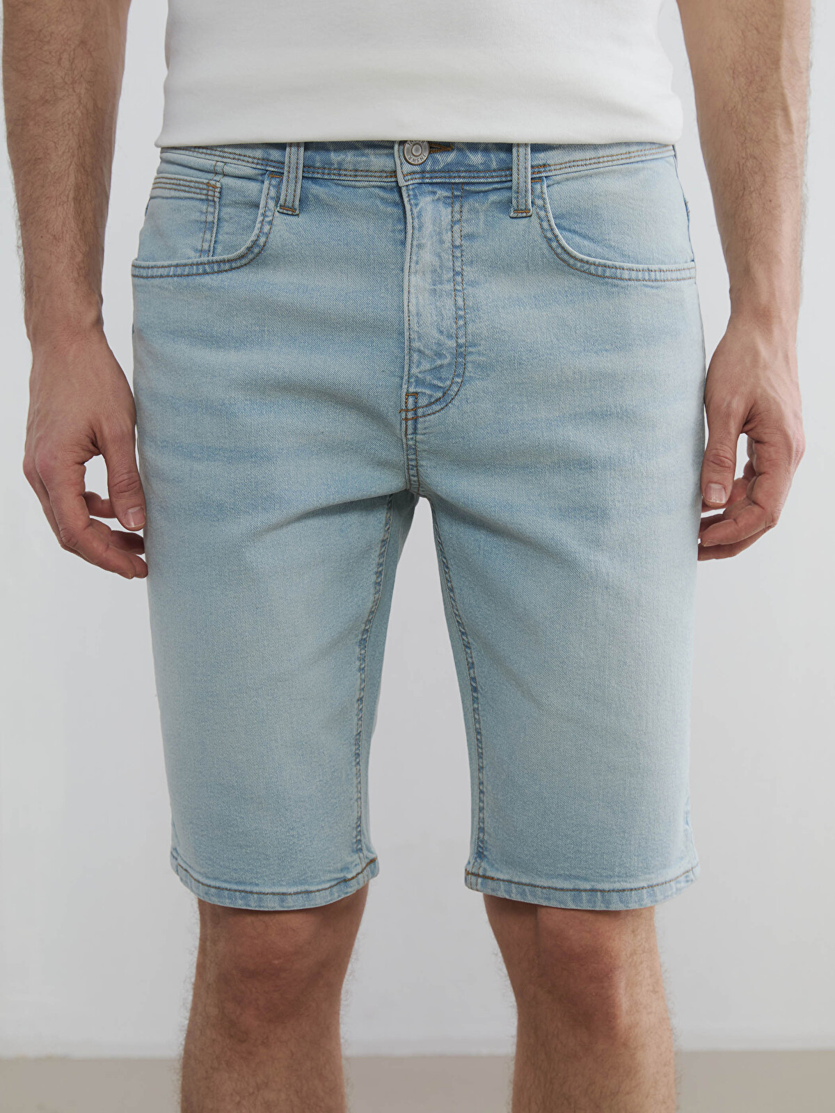 LCW Jeans Süper Skinny Fit Erkek Jean Şort - S6AK69Z8-311 | LC Waikiki