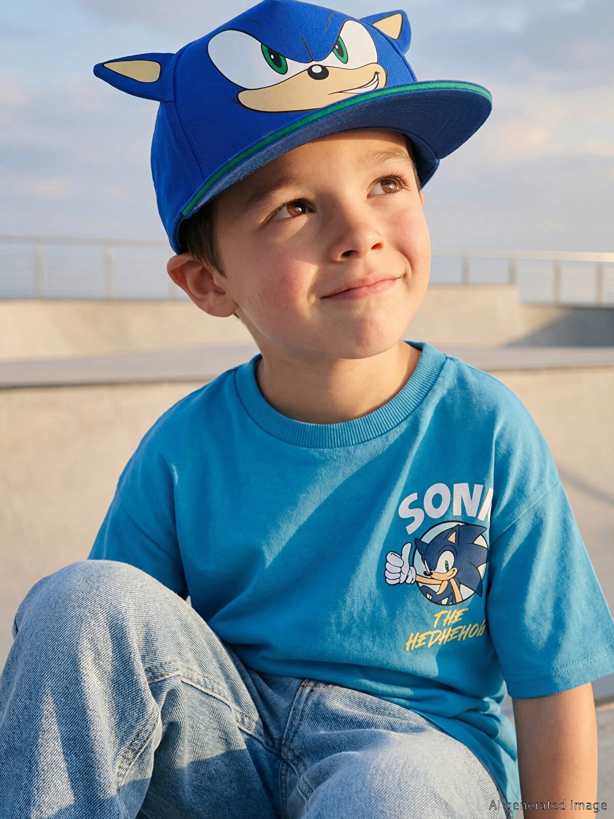 LCW ACCESSORIES Sonic Printed Baby Boys' Beanie - S6AL20Z1-HNA