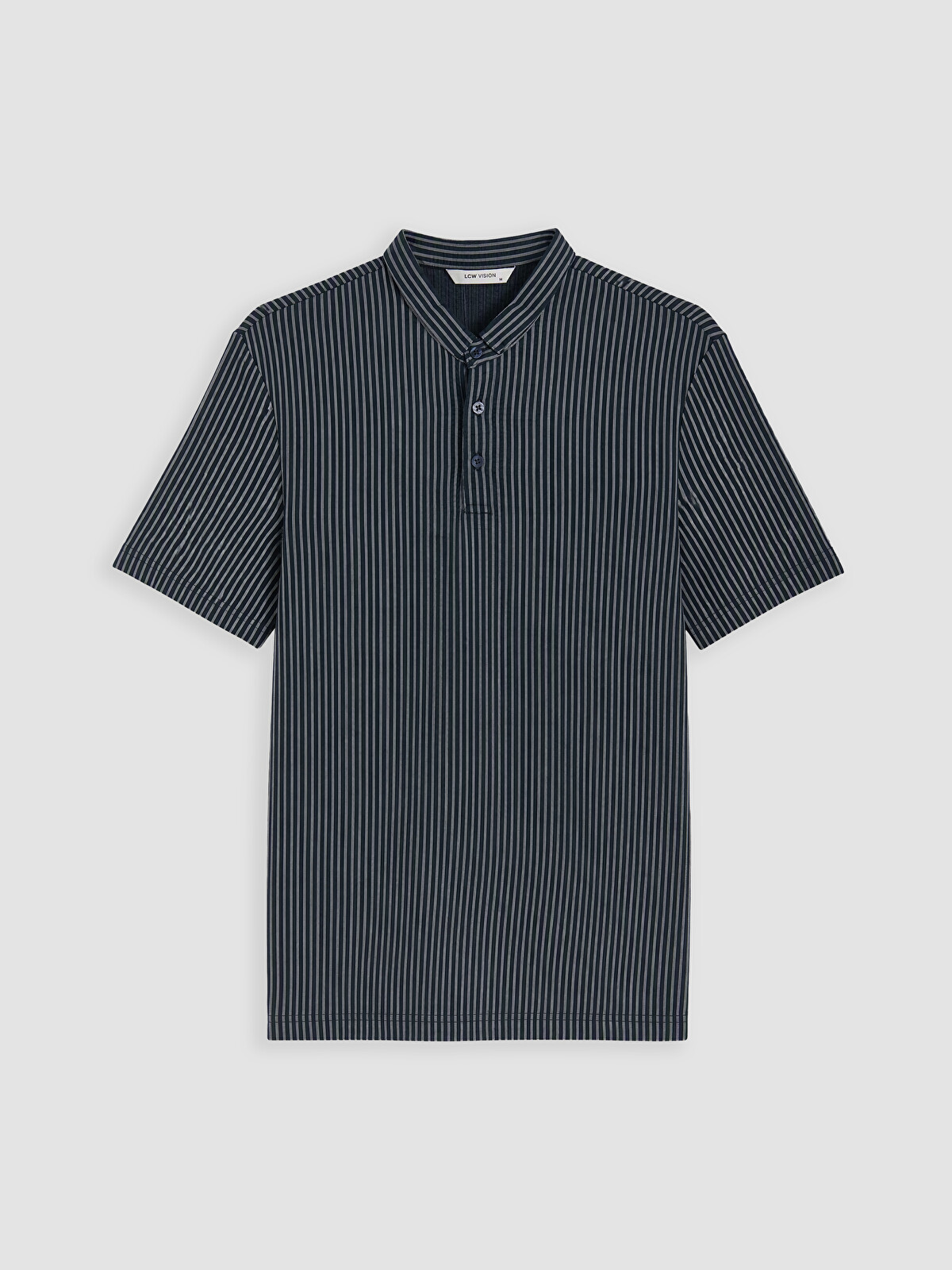 LCW Vision Men's Striped Mandarin Collar T-shirt - S6AO58Z8-LGS