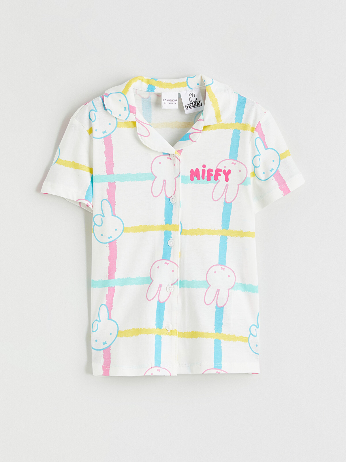LCW Kids Miffy Baskılı Kız Çocuk Şortlu Pijama Takımı - S6AQ04Z1