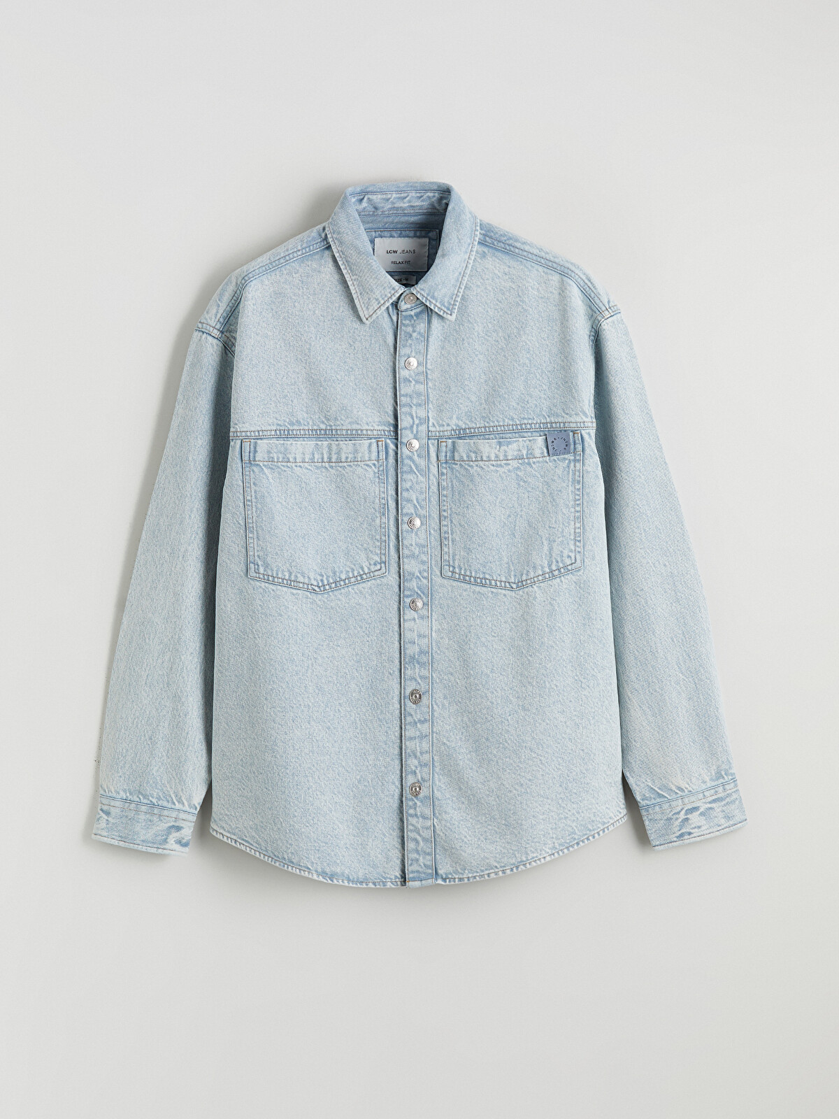 LCW Jeans Чоловіча джинсова сорочка вільного крою - S6AQ17Z8-311
