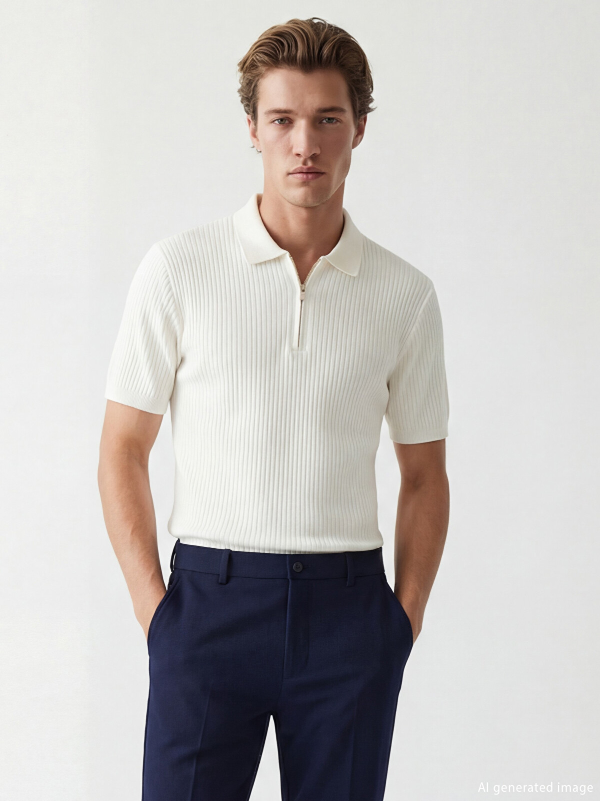 razuさん　0816 SOUTHBLUE Polo Yaka Fitilli Erkek Tişört - S6AR73Z8-R9J | LC Waikiki