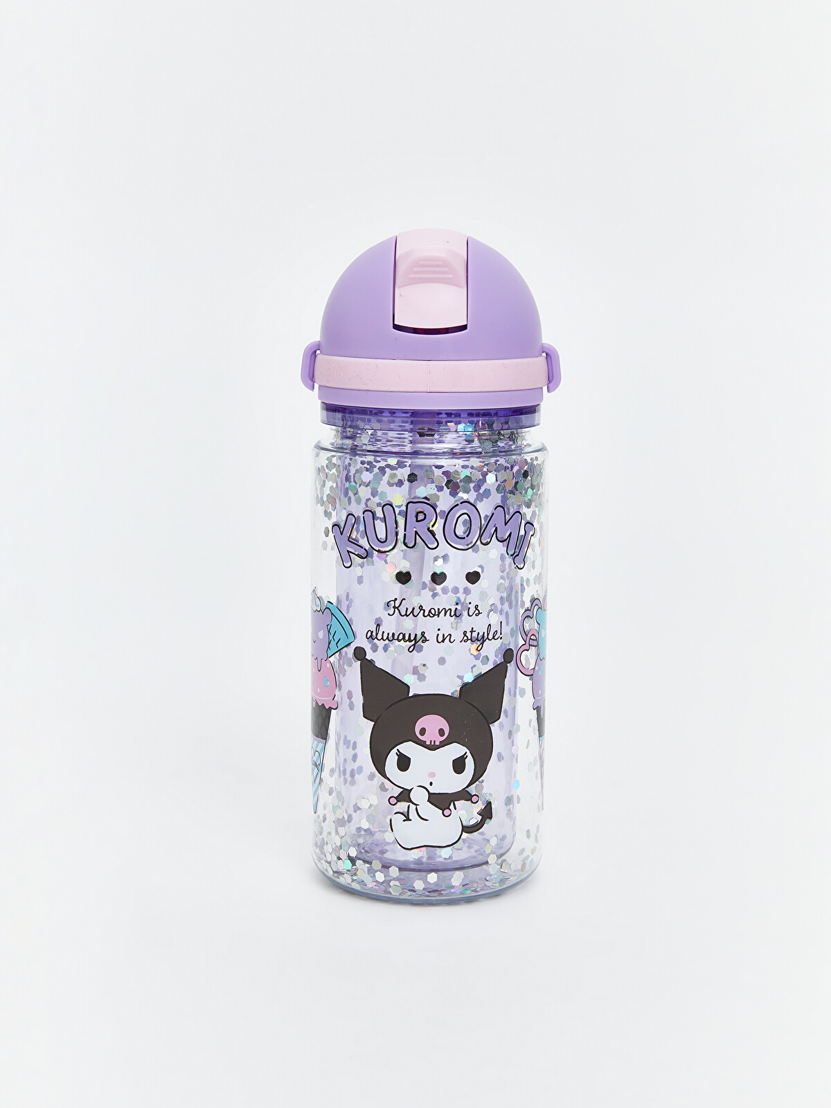 LCW JOY Графическая Бутылка Для Воды Kuromi Для Девочек, 350 Мл