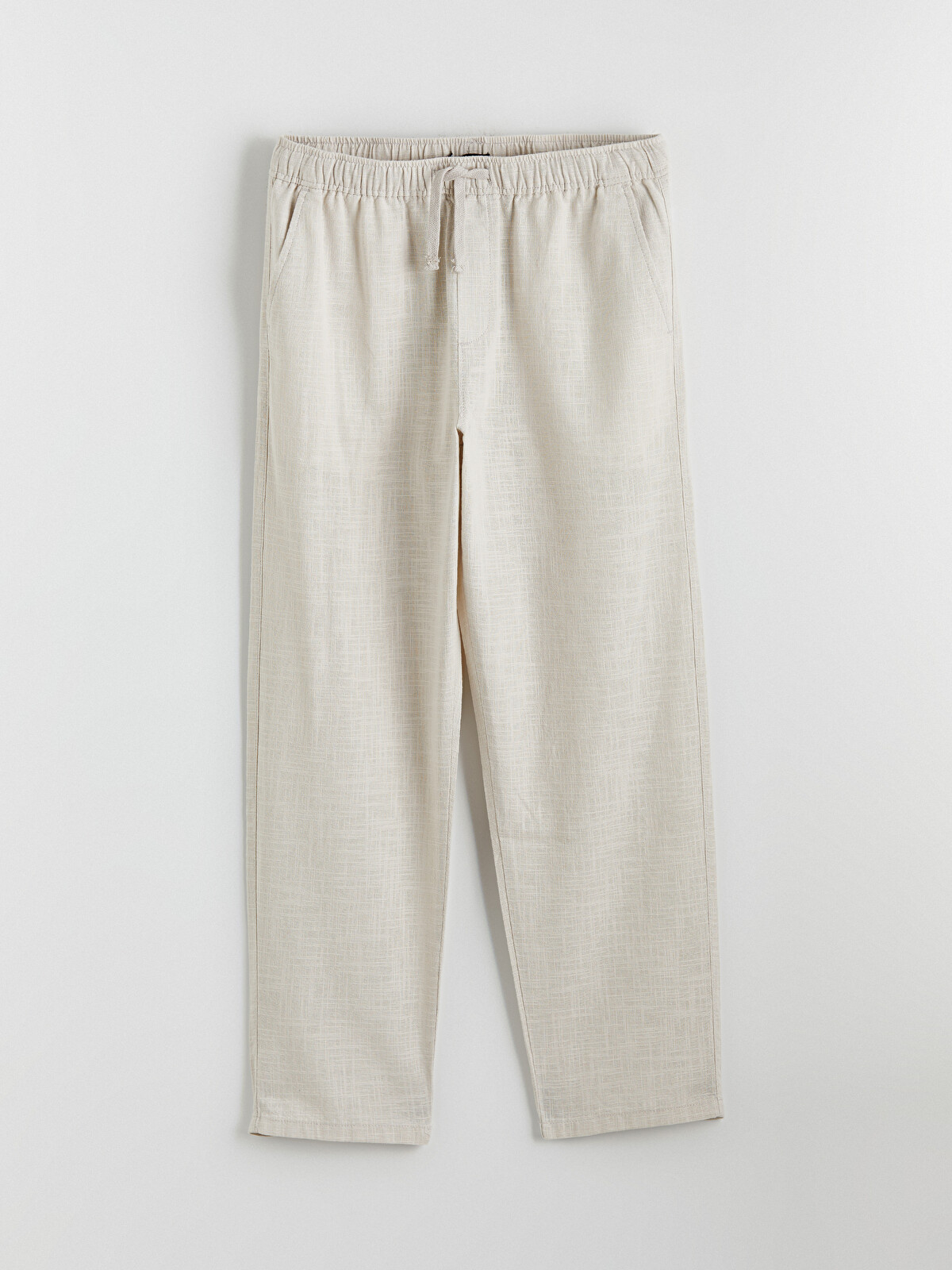 XSIDE Relaxed Fit Linen-Look Men's Trousers
