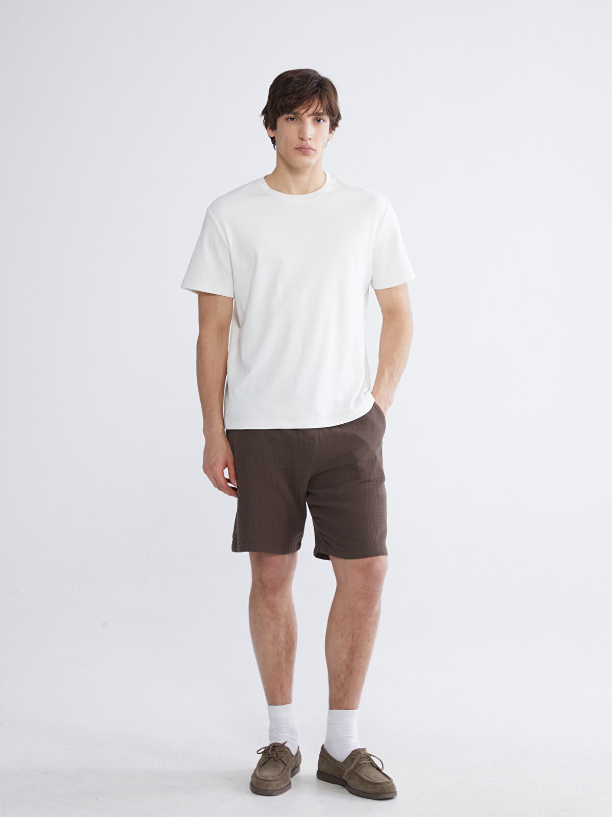 XSIDE Loose Fit Muslin Men's Shorts