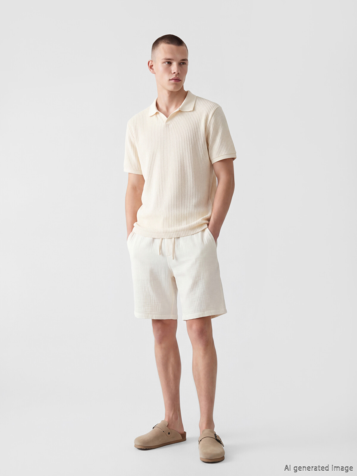 XSIDE Loose Fit Müslin Erkek Şort