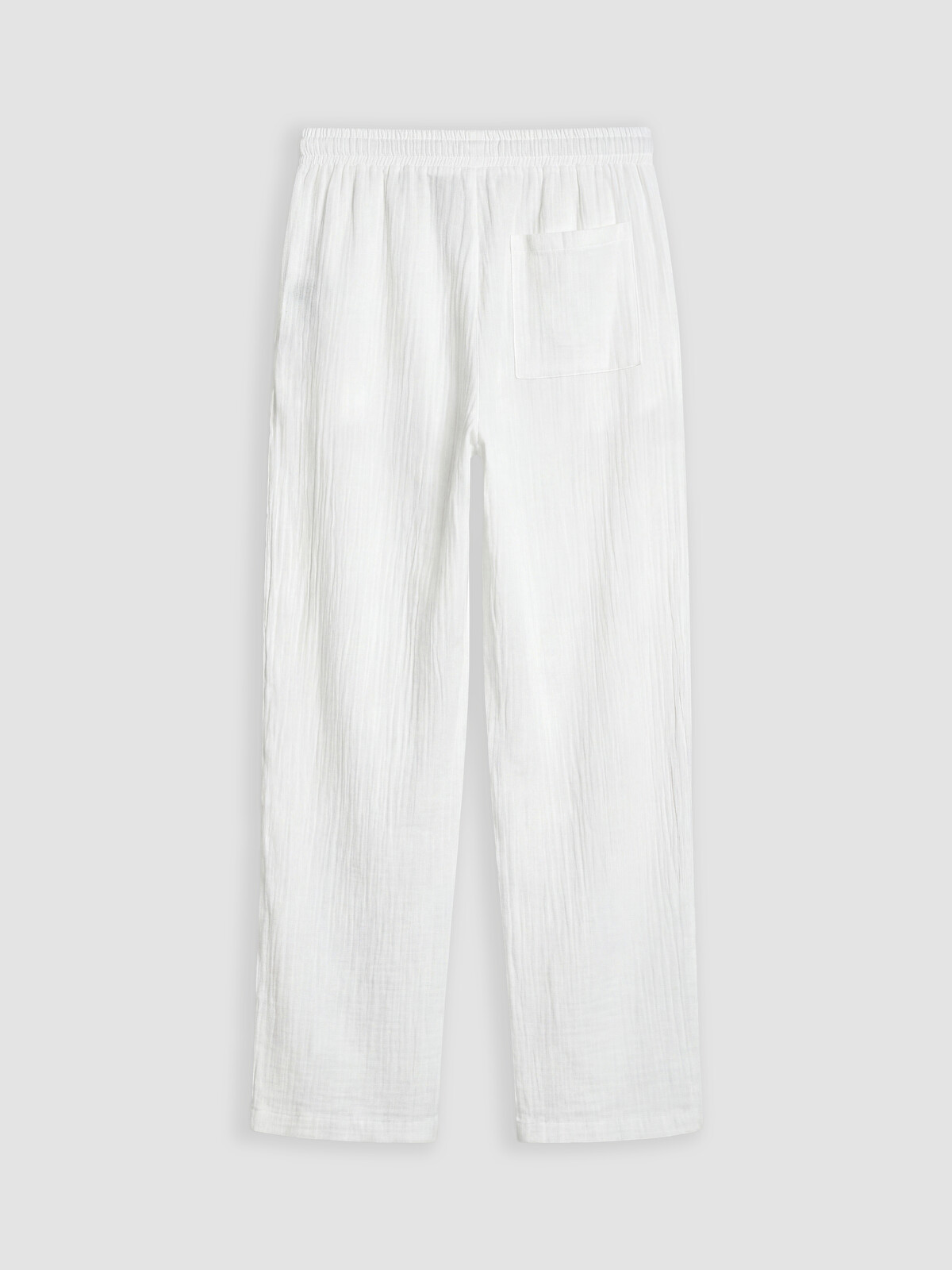 XSIDE Beyaz Loose Fit Erkek Müslin Pantolon - S6AV14Z8-Q6K | LCW
