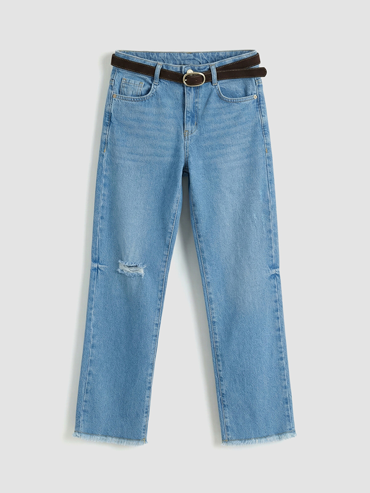 LCW Kids Straight Fit Kız Çocuk Jean Pantolon - S6AY00Z4-H45 | LC