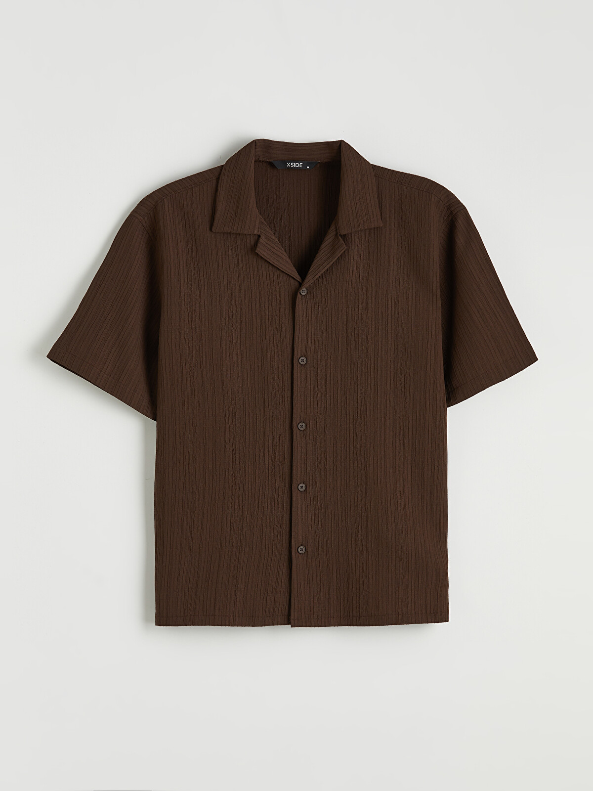 XSIDE Regular Fit Camp Collar Men's Shirt - S6BD78Z8-DGV | LC Waikiki