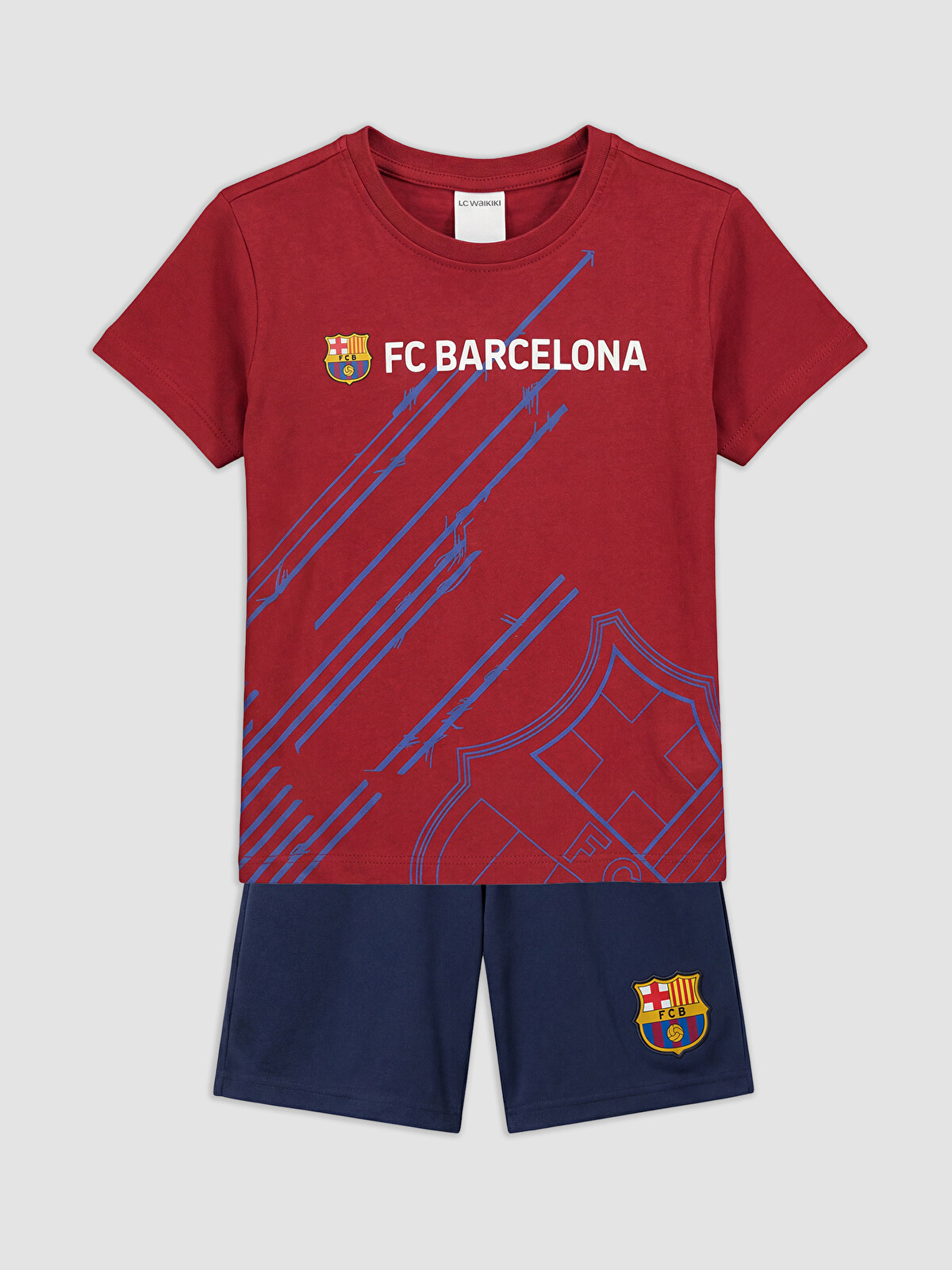 希少 FC Barcelona 08 09 セットアップ S (M-L 相当) LCW Kids Set de pijamale scurte FC Barcelona pentru băieți