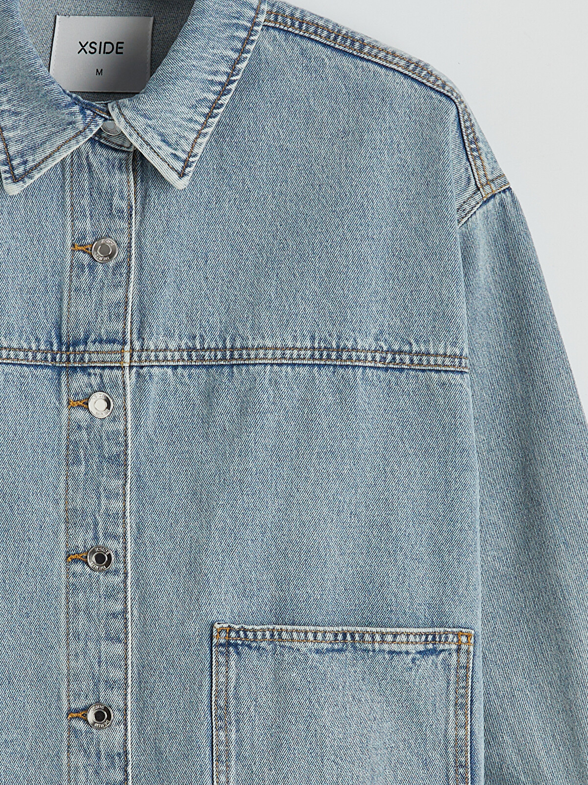 XSIDE Oversize Women's Denim Overshirt Jacket - S6BH41Z8-K9M | LC