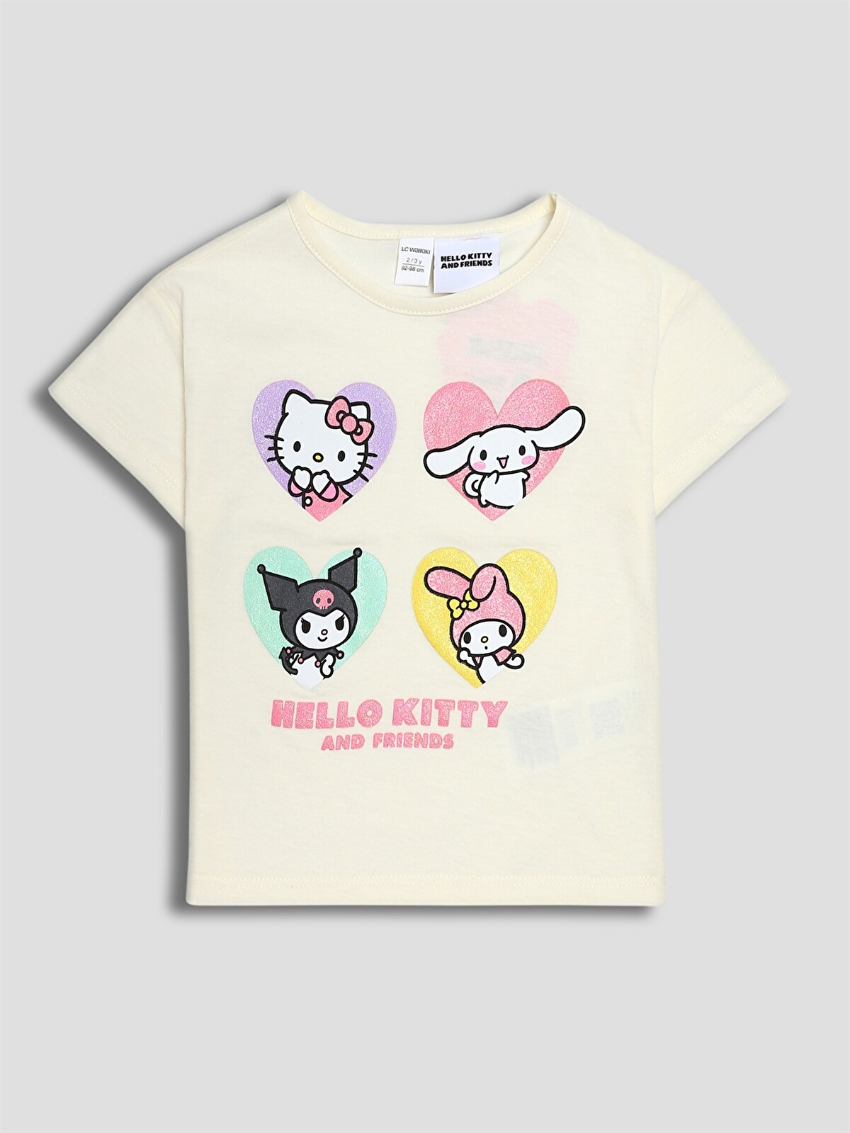 LCW Kids Hello Kitty Printed T-shirt For Girls - S6BH64Z1-R9J | LC