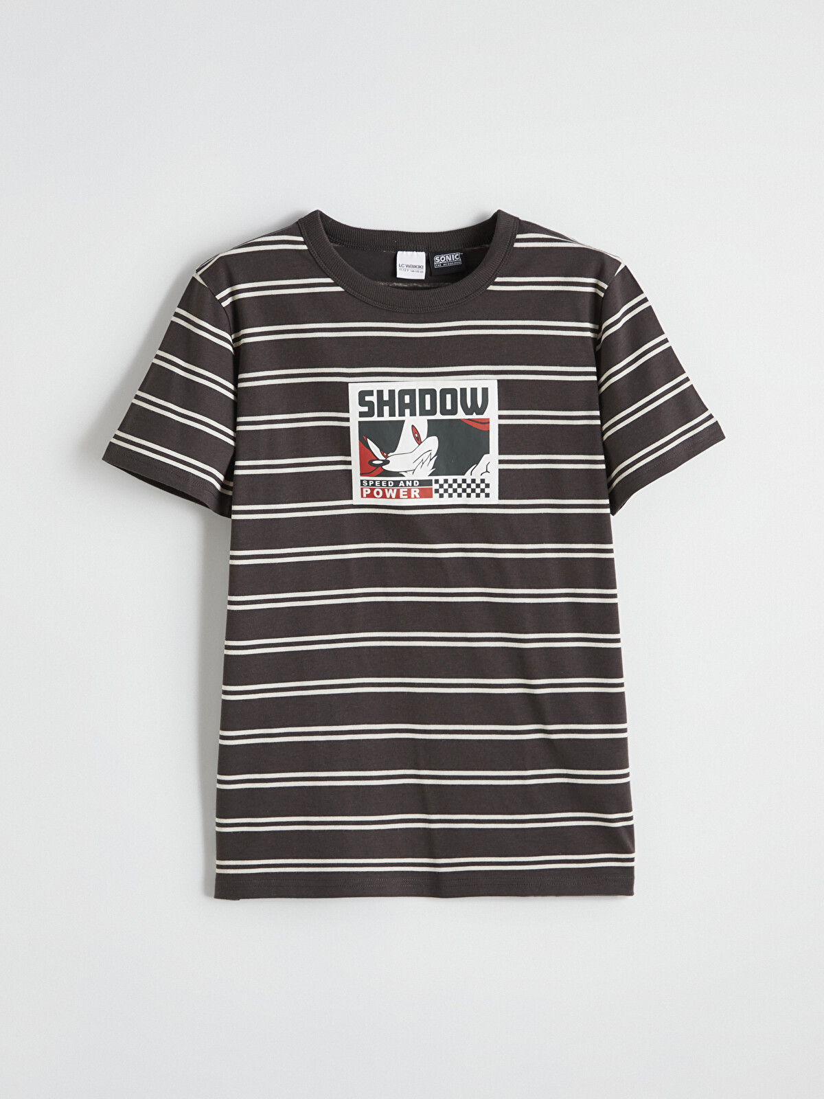 LCW Kids Striped Sonic Printed Boys' T-shirt - S6BK16Z4-LEG | LC