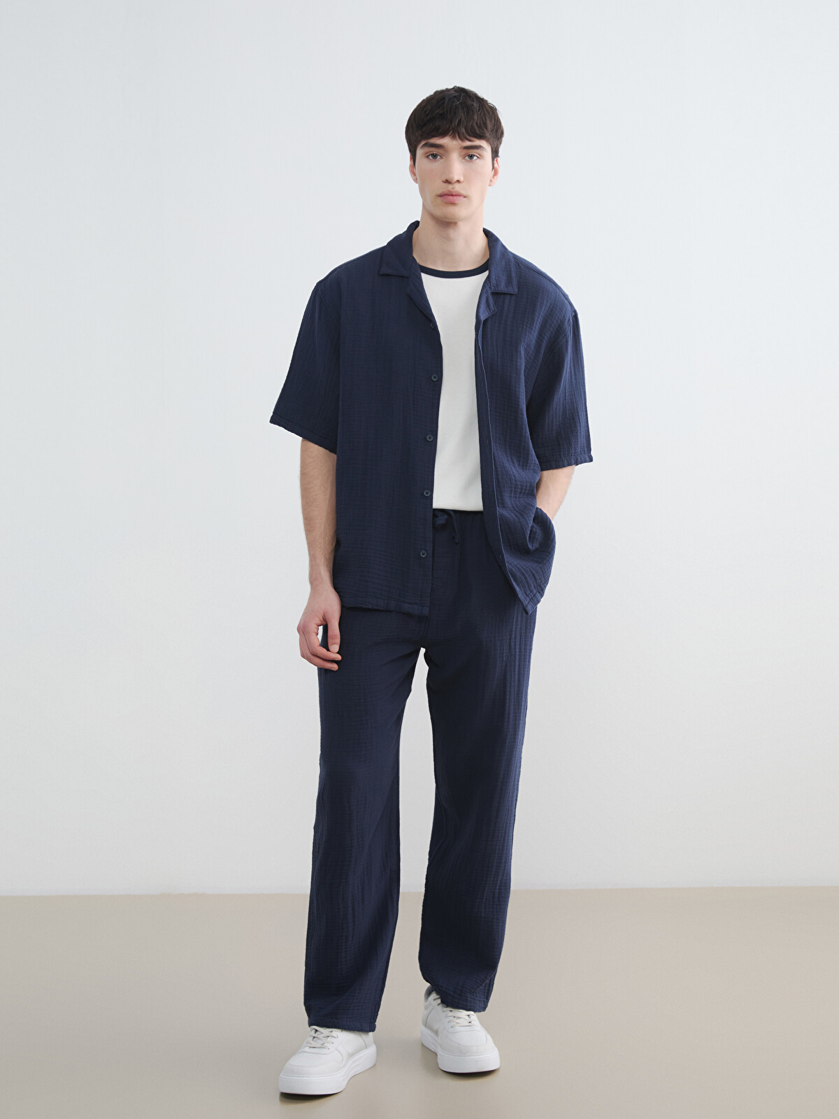 XSIDE Loose Fit Erkek Müslin Pantolon - S6BR86Z8-Z46 | LC Waikiki