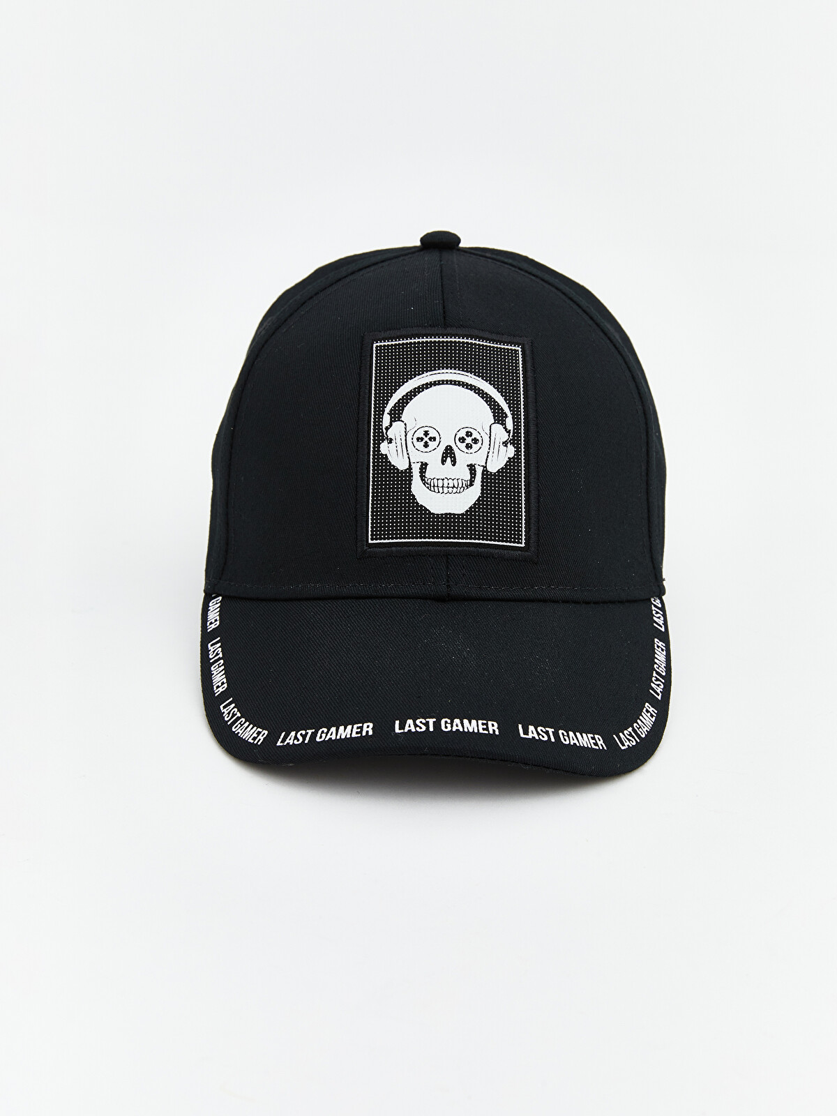 NOśWEA kurocap_logoleather LCW ACCESSORIES Siyah Kuru Kafa Baskılı Erkek Çocuk Kep Şapka
