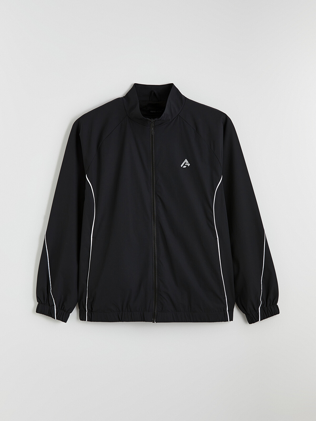 XSIDE ACTIVE Siyah Dik Yaka Erkek Fermuarlı Sweatshirt - S6CD49Z8