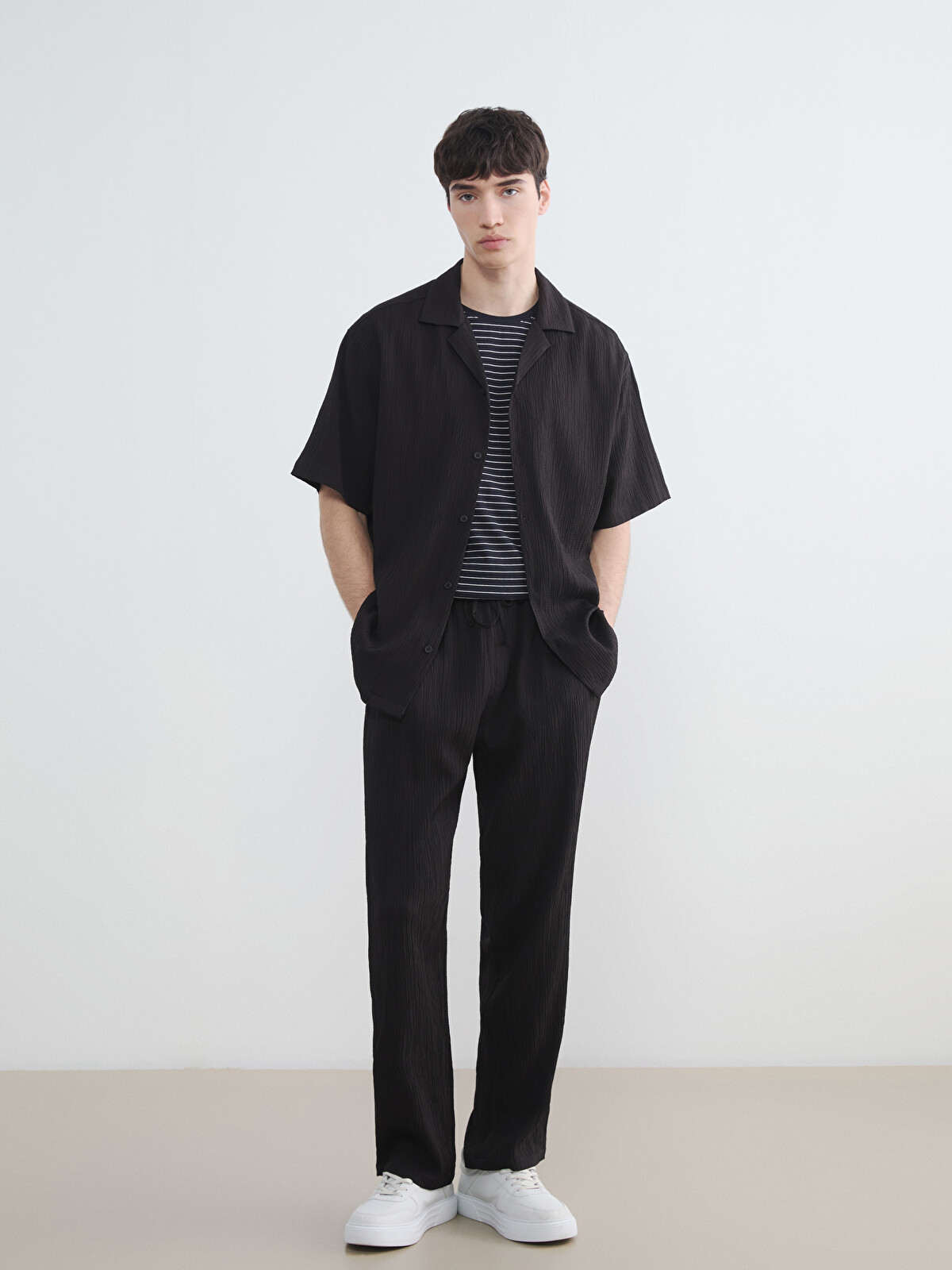XSIDE Siyah Baggy Fit Erkek Pantolon - S6CD63Z8-RQL | LCW