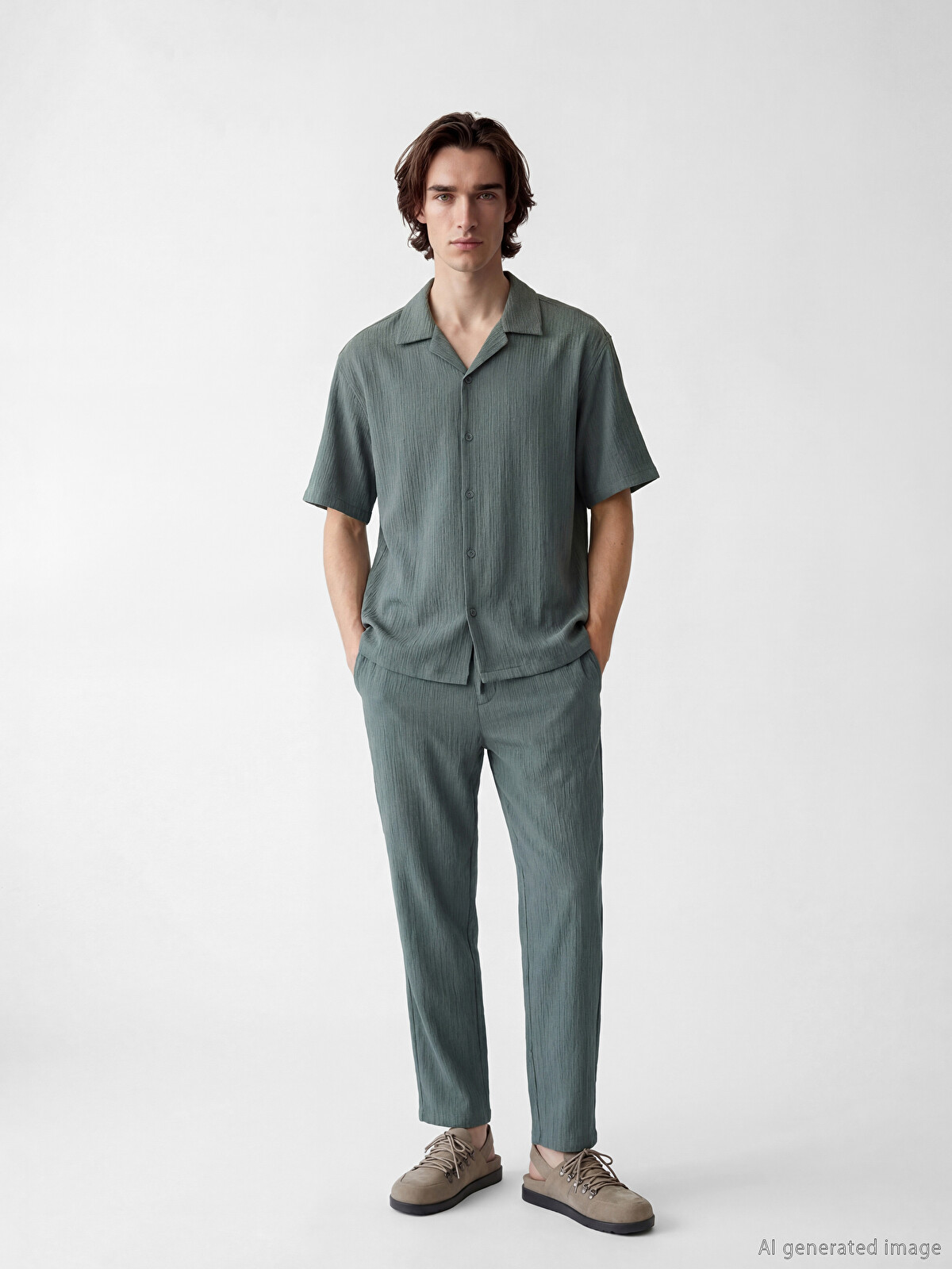 XSIDE Yeşil Baggy Fit Erkek Pantolon - S6CD63Z8-Z43 | LCW