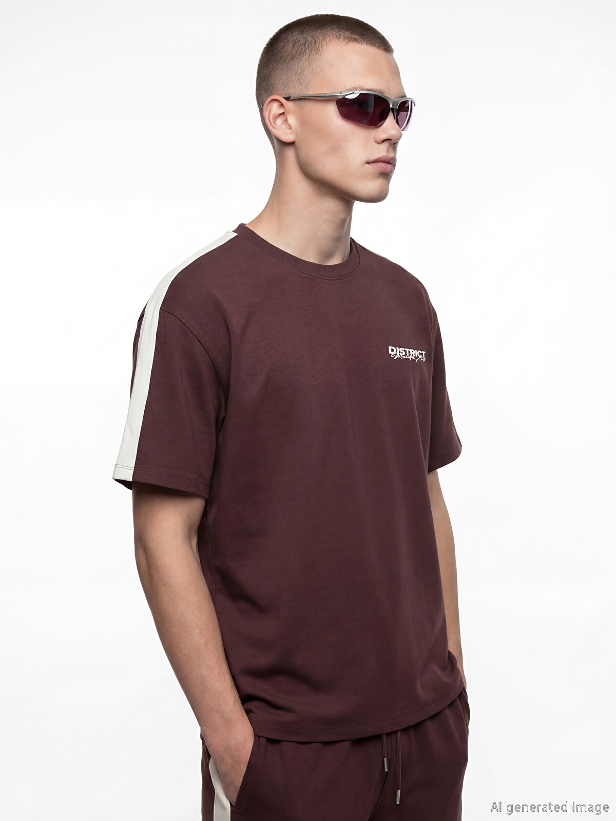 XSIDE Crew Neck Printed Men's T-shirt - S6CL80Z8-HHD | LC Waikiki