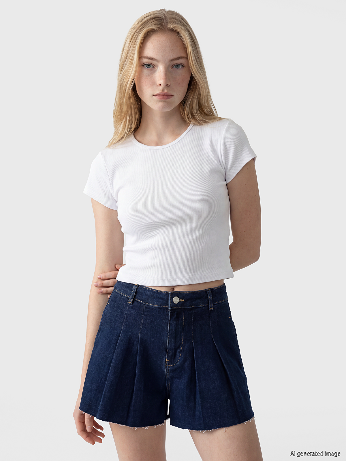 XSIDE Crew Neck Women's Crop Top - S6CN46Z8-Q6K | LC Waikiki