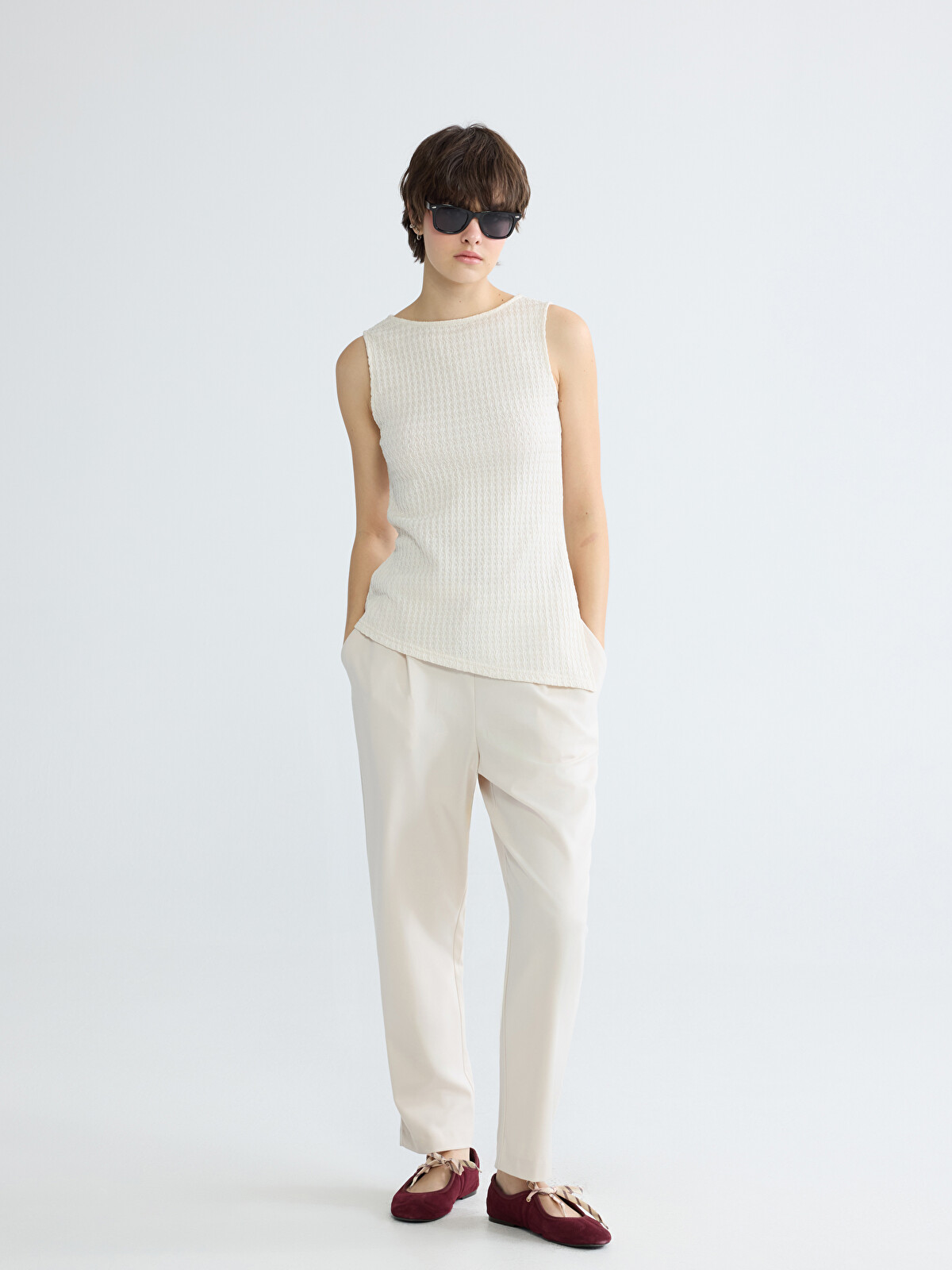 XSIDE Elastic Waist Carrot Fit Women's Trousers - S6CR13Z8-VKK