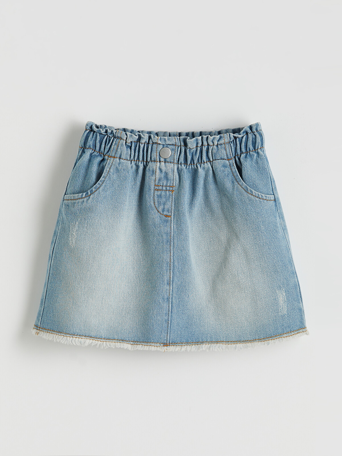 LCW Kids Girls' Jean Skirt With Pockets - S6CS85Z1-LR1 | LC Waikiki