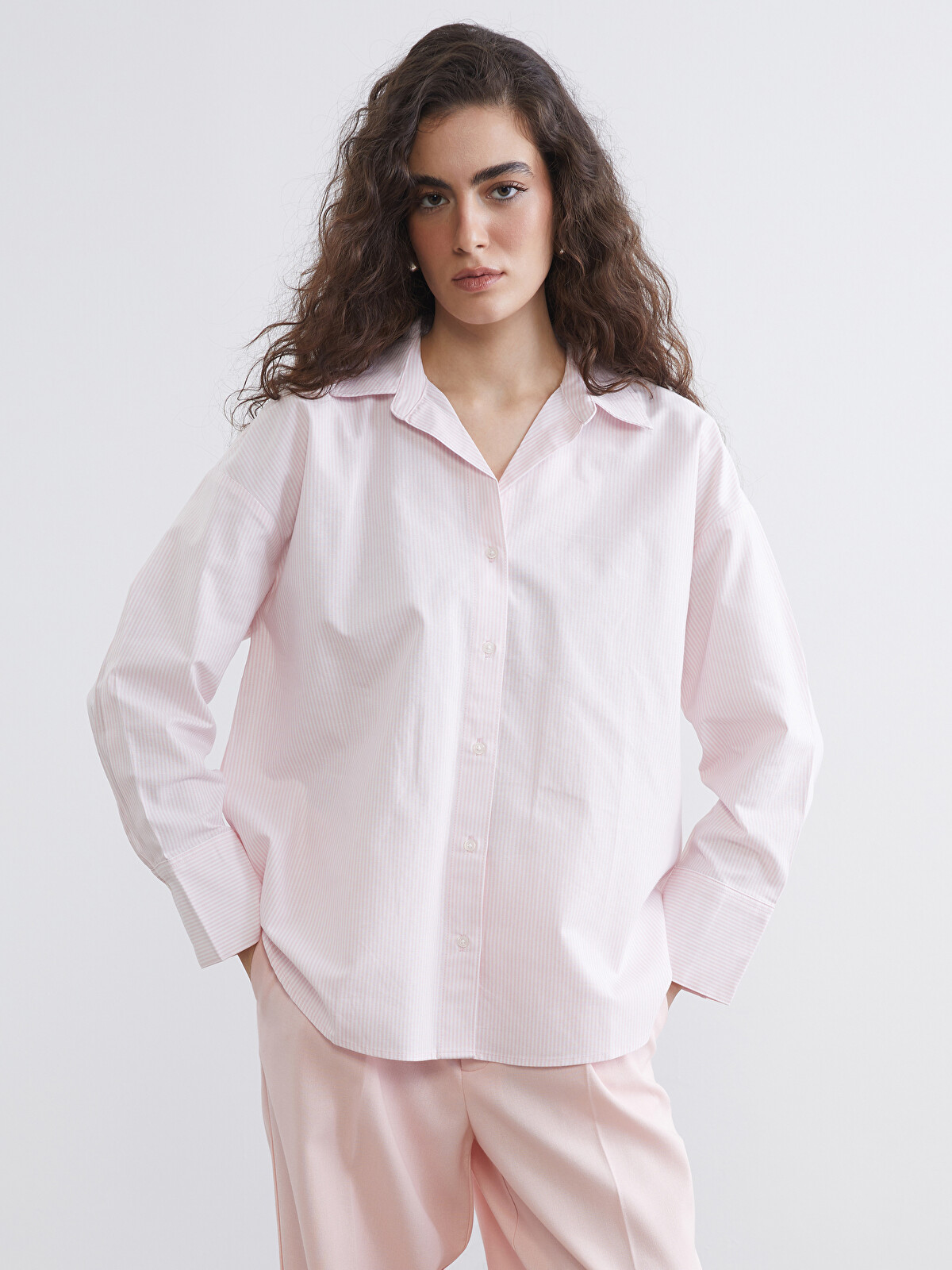 JILSANDER ワイドシャツ 34 ライトピンク JILSANDER ワイドシャツ 34
