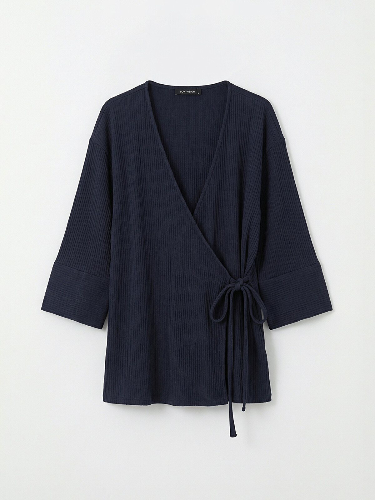 LCW Vision Textured Women's Kimono With A Wrap Collar - S6DB66Z8
