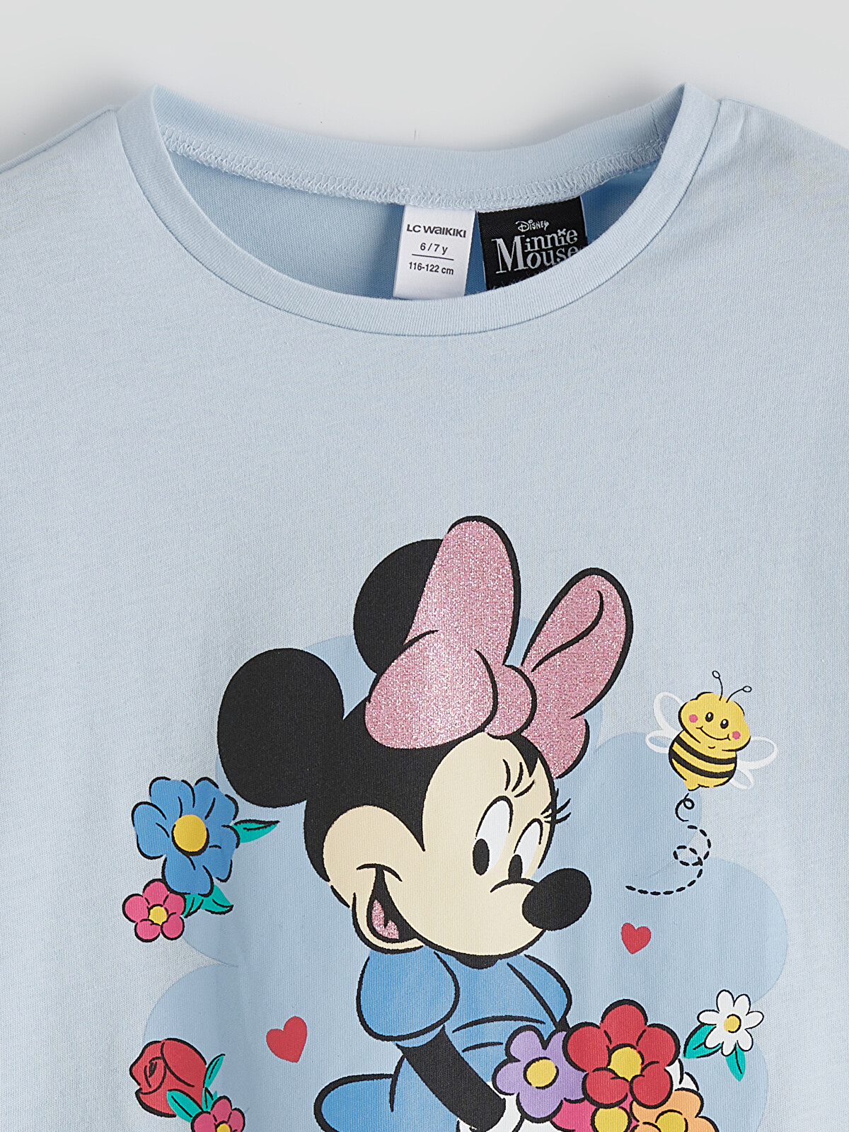 LCW Kids Set Tricou și Colanți Imprimat Minnie Mouse pentru Fete