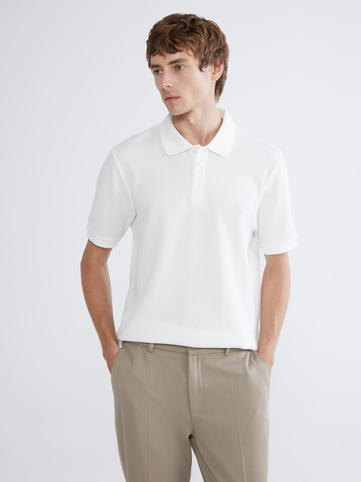 SOUTHBLUE Polo Yaka Erkek Dokulu Tişört - S6DS69Z8-R9J | LCW