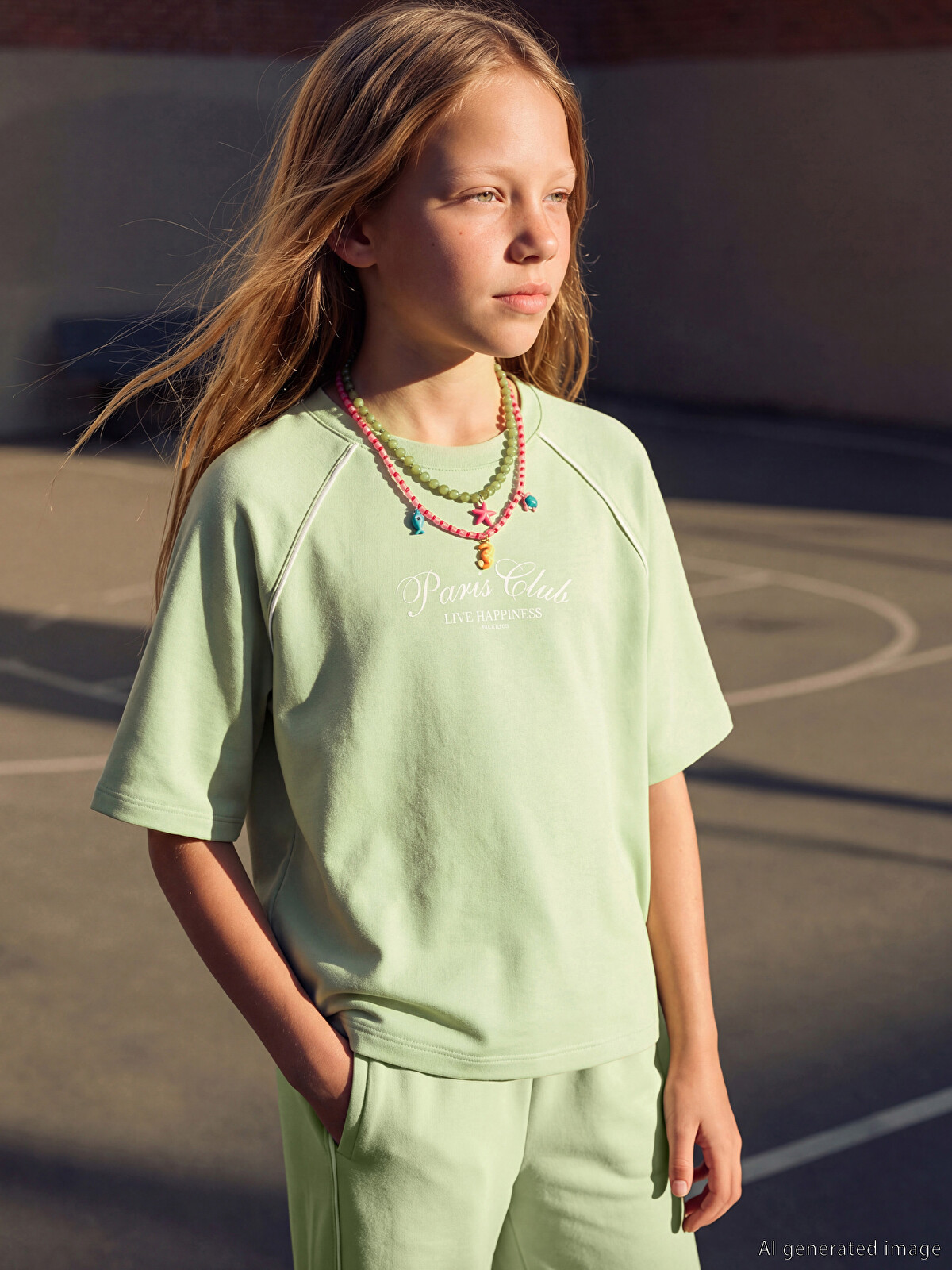 LCW Kids Kız Çocuk Soft Touch Takım - S6DU32Z4-G7P | LCW