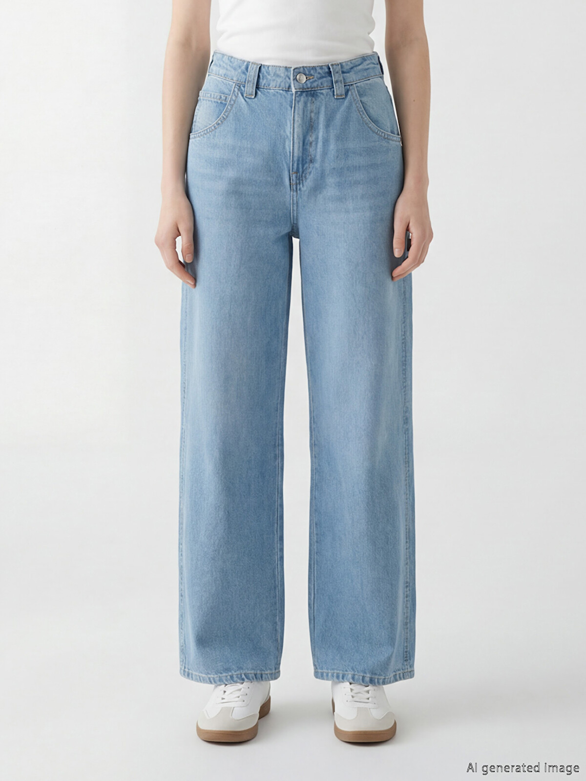 XSIDE Baggy Fit Kadın Jean Pantolon - S6DV89Z8-CU5 | LC Waikiki