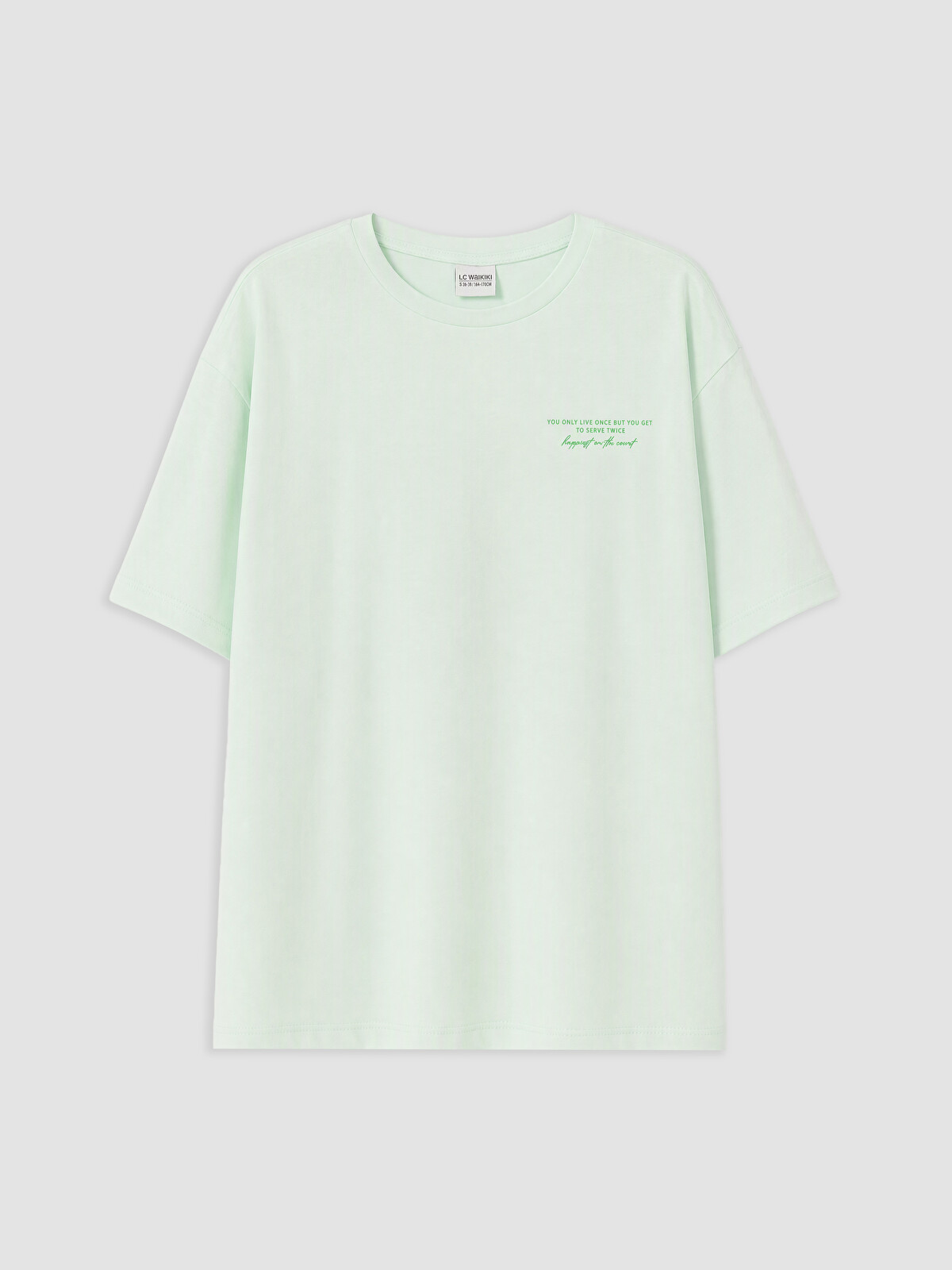 LCW Kids T-shirt e stampuar me jakë të rrumbullakët për vajza