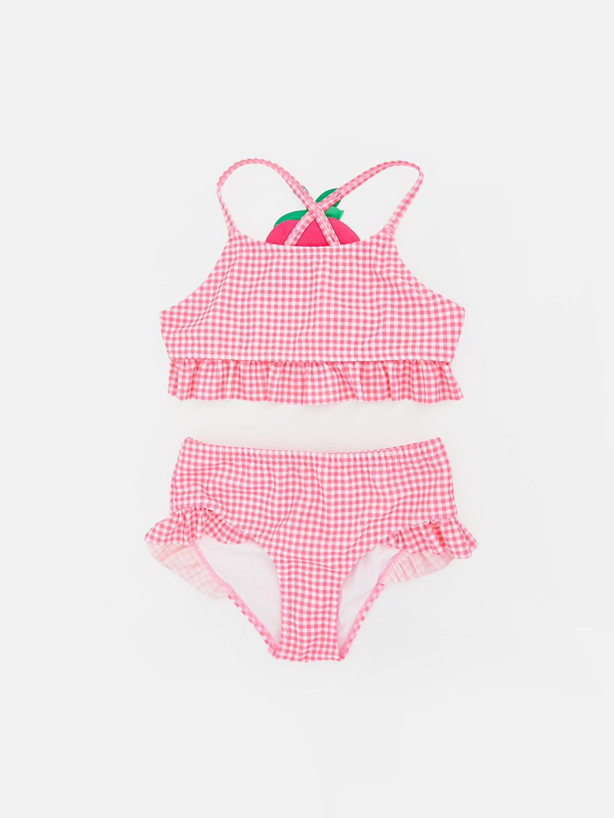 LCW Kids Set de bikini cu carouri pentru fată - S6EB02Z1-M8M | LC