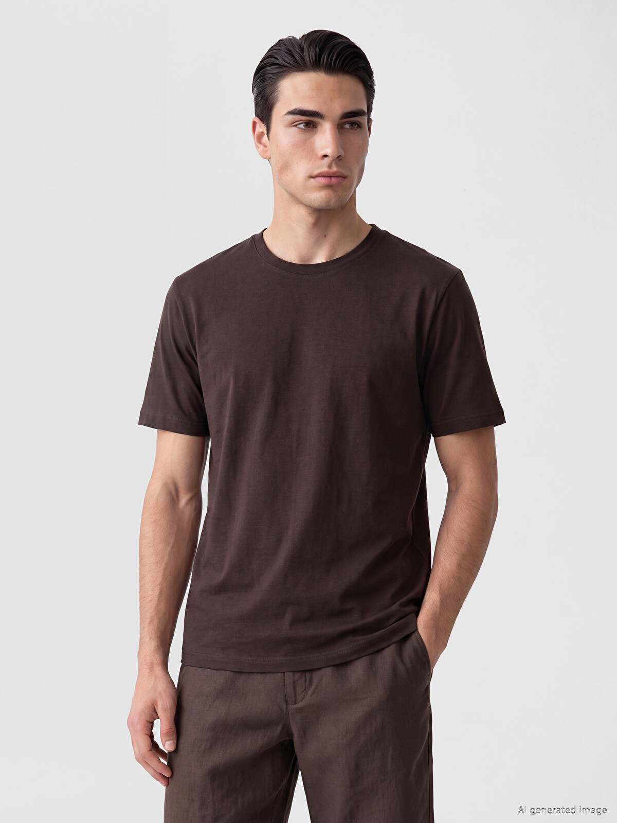 LCWAIKIKI Classic T-shirt pëlhurë penje i hollë Regular Fit /03 për burra