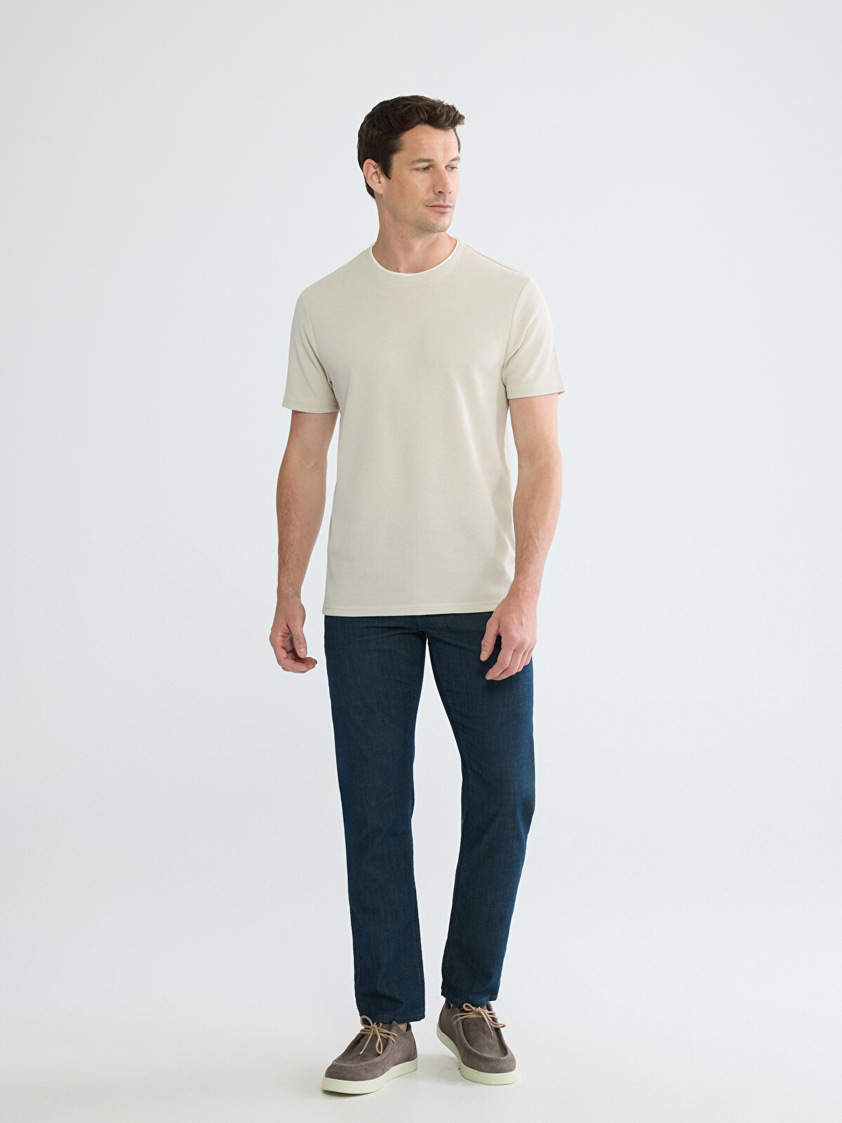 LCWAIKIKI Classic تیشێرتی قۆڵ گرد پیاوانە